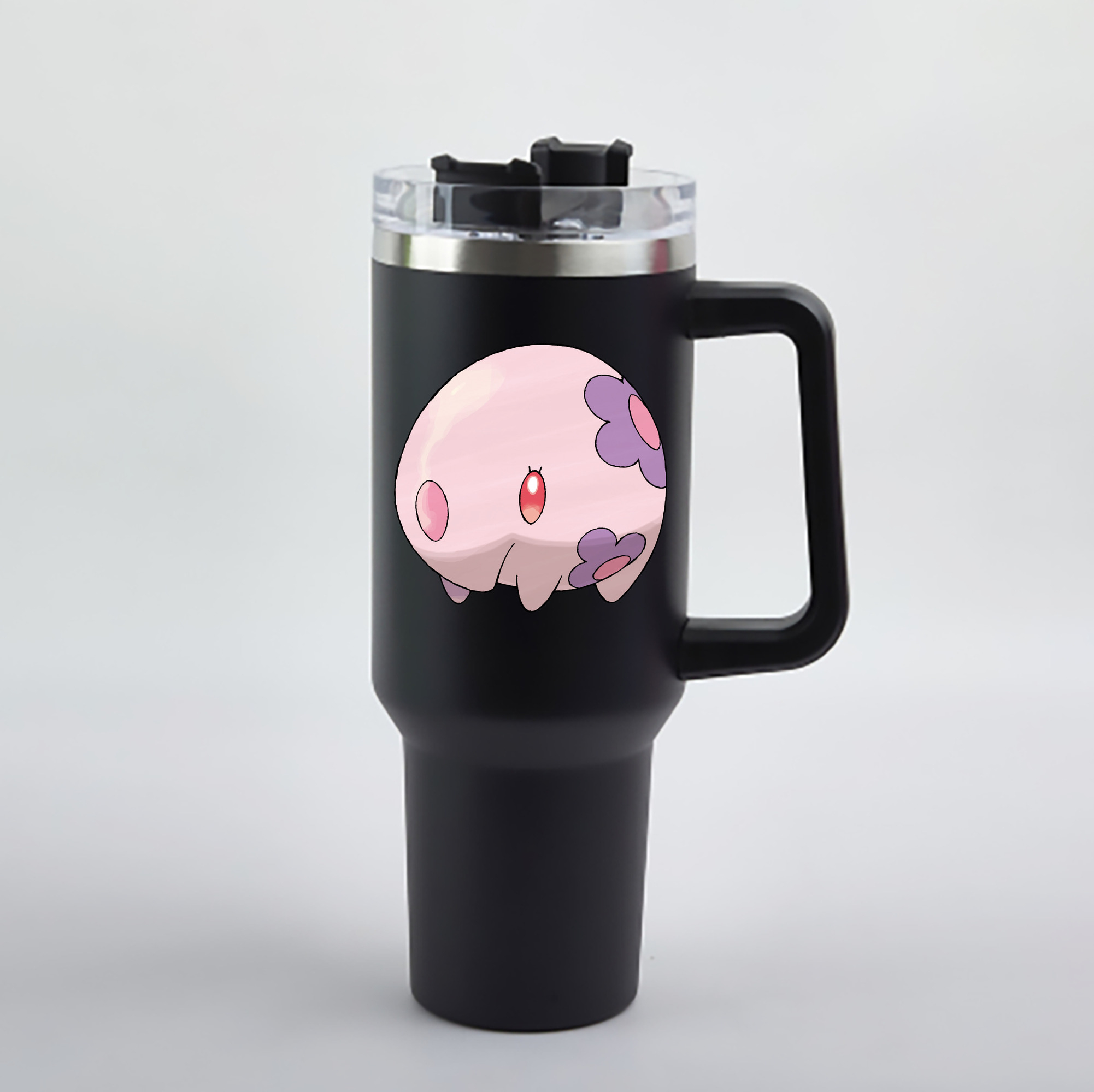（画像用） ポケットモンスター Pokémon 1200mL車用タンブラー - クリスタルステッカー（プラスチックストロー付き）