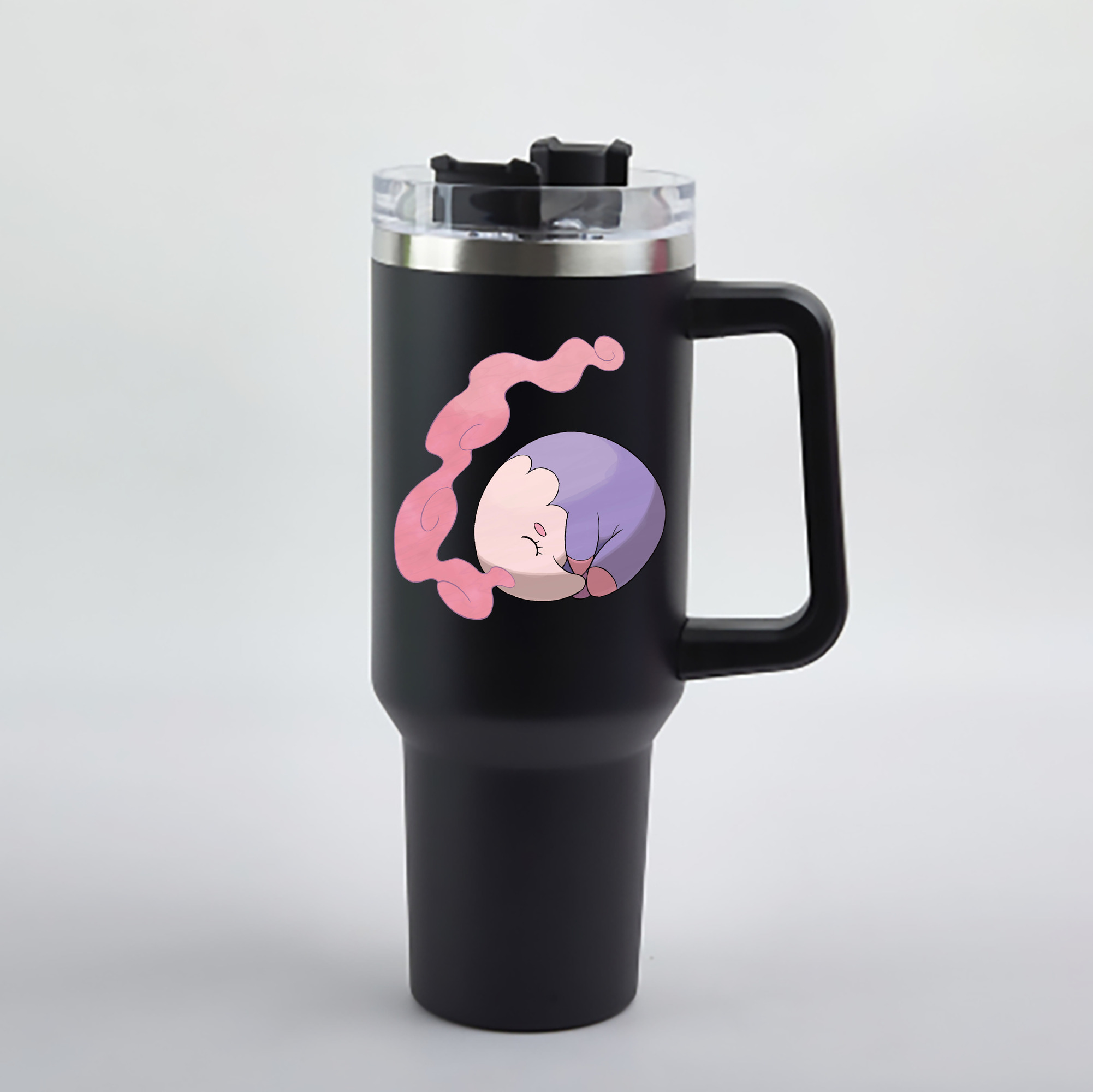 （画像用） ポケットモンスター Pokémon 1200mL車用タンブラー - クリスタルステッカー（プラスチックストロー付き）
