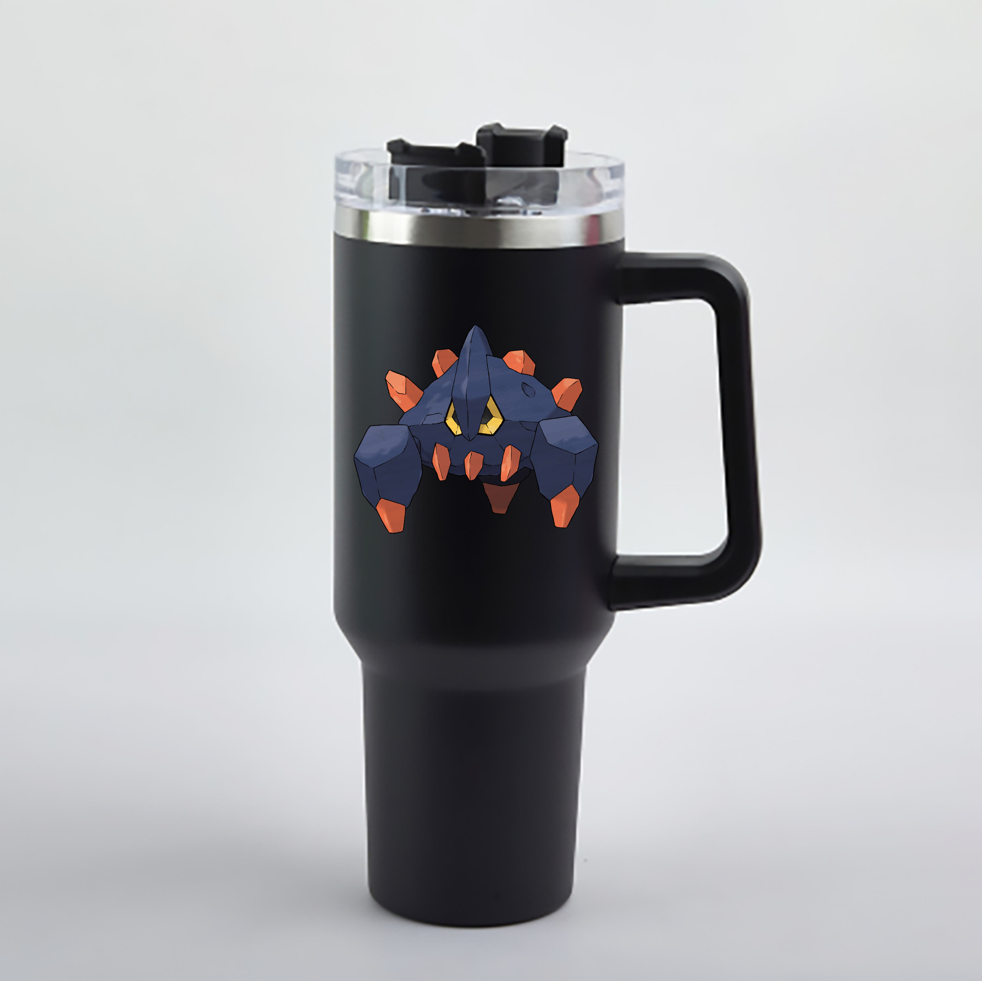（画像用） ポケットモンスター Pokémon 1200mL車用タンブラー - クリスタルステッカー（プラスチックストロー付き）