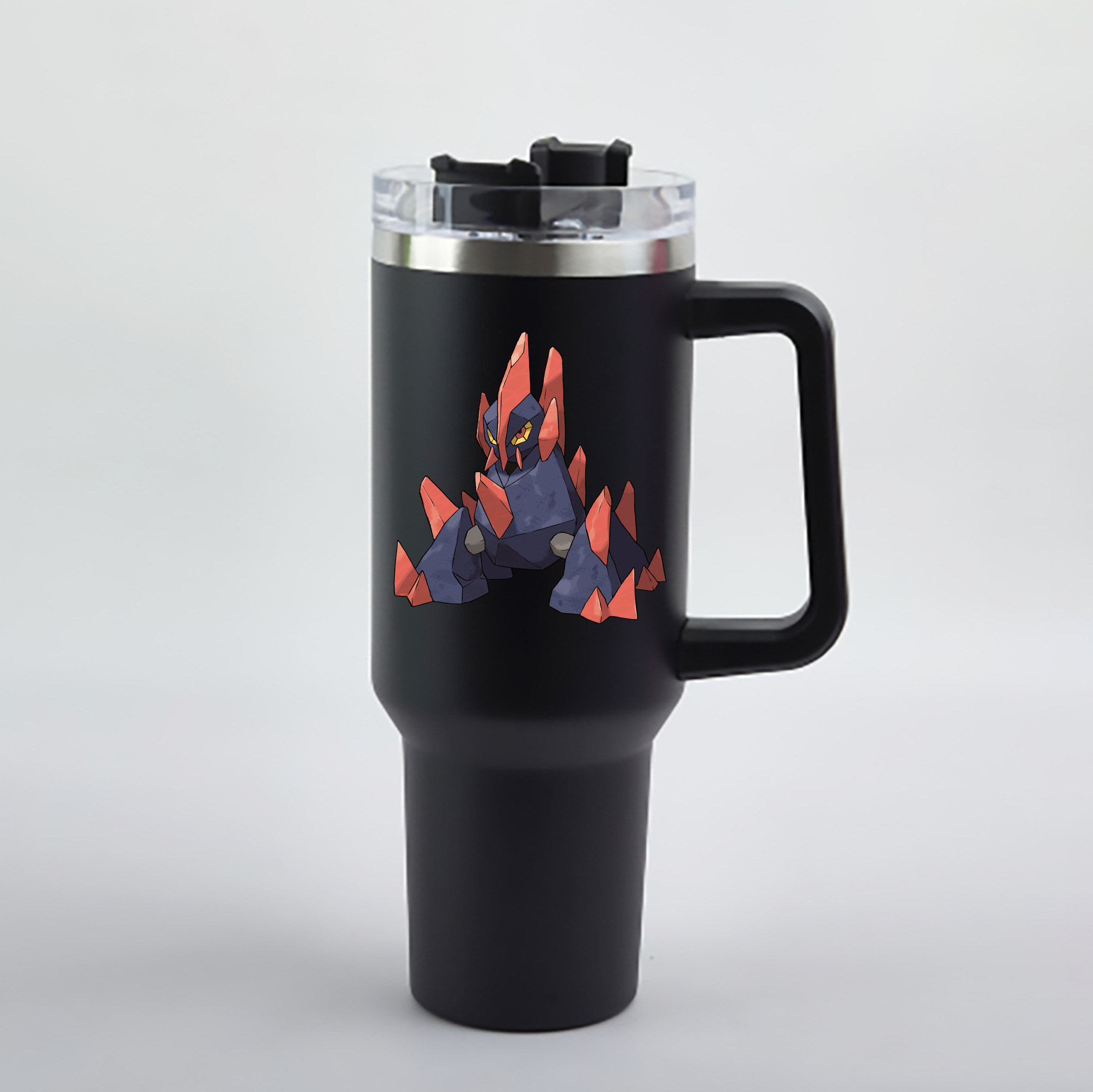 （画像用） ポケットモンスター Pokémon 1200mL車用タンブラー - クリスタルステッカー（プラスチックストロー付き）
