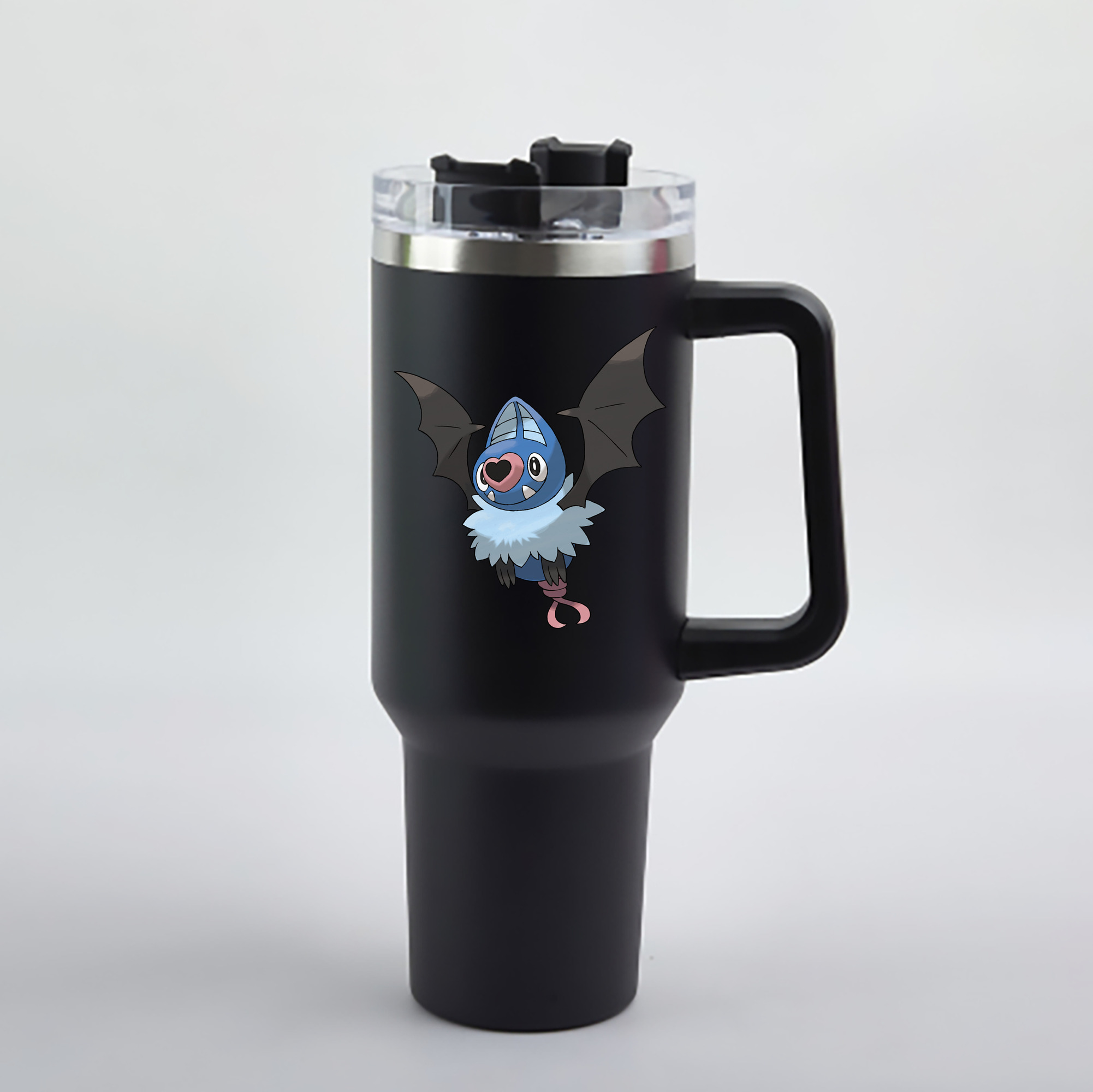 （画像用） ポケットモンスター Pokémon 1200mL車用タンブラー - クリスタルステッカー（プラスチックストロー付き）