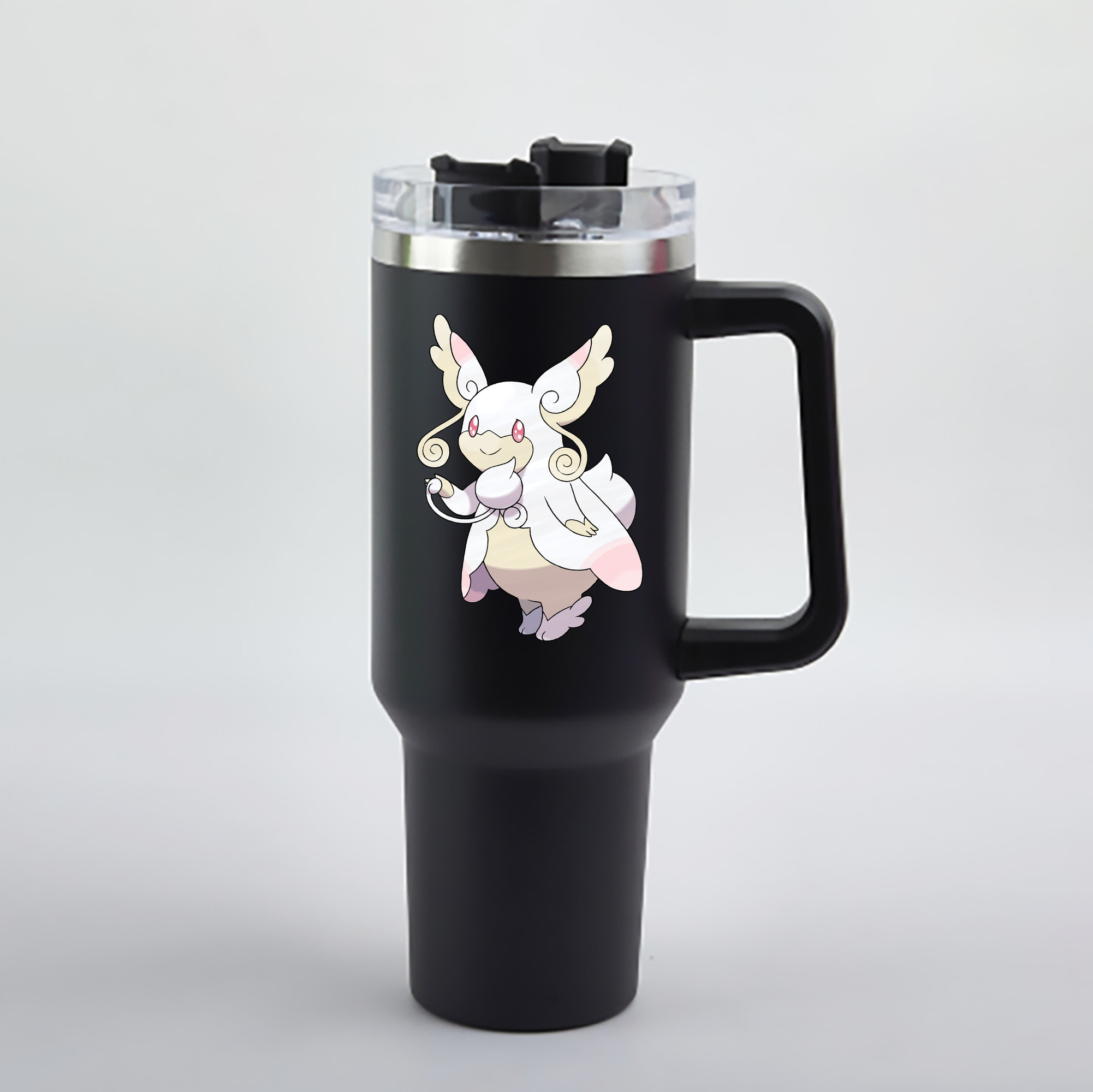 （画像用） ポケットモンスター Pokémon 1200mL車用タンブラー - クリスタルステッカー（プラスチックストロー付き）
