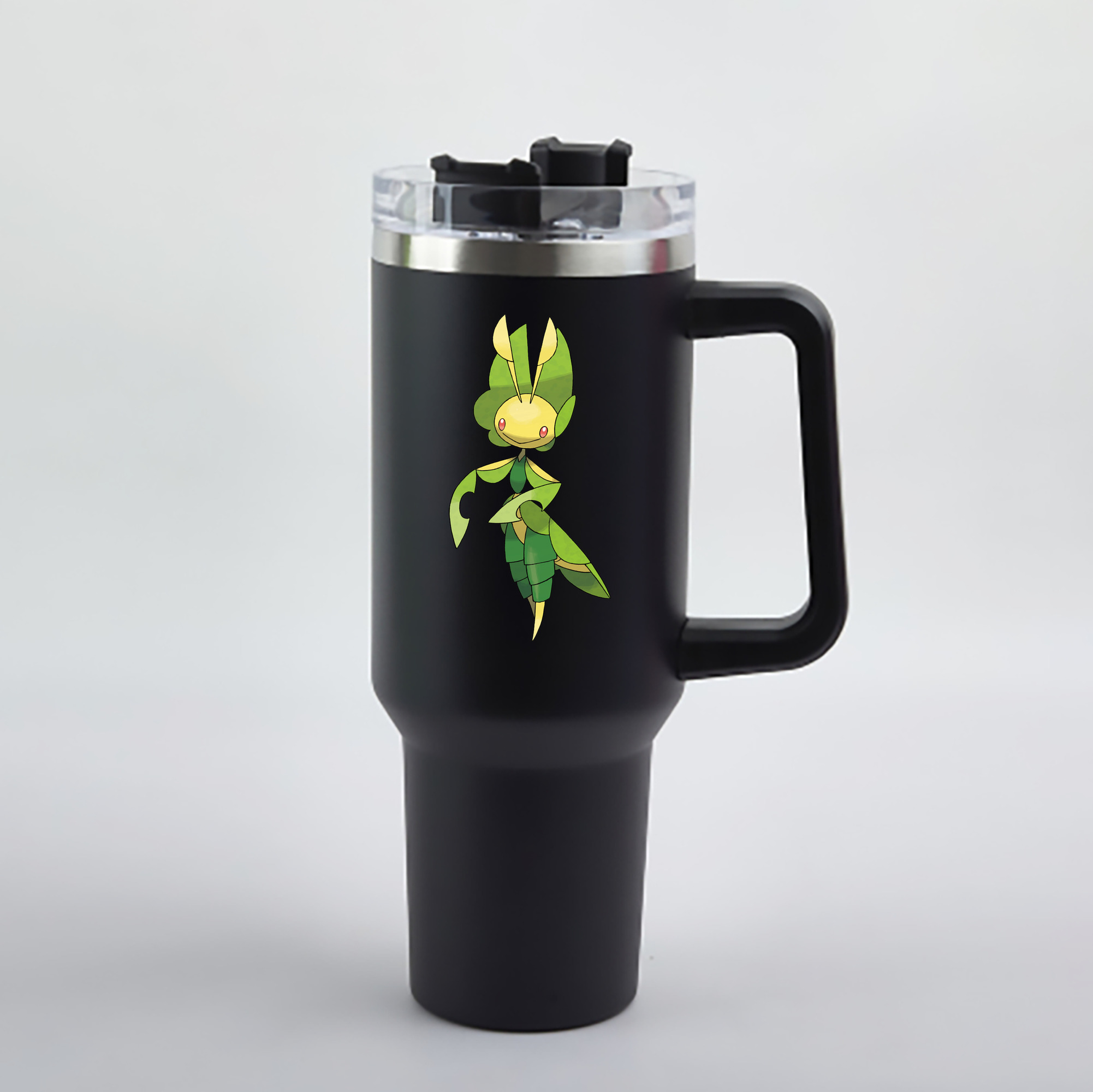 （画像用） ポケットモンスター Pokémon 1200mL車用タンブラー - クリスタルステッカー（プラスチックストロー付き）
