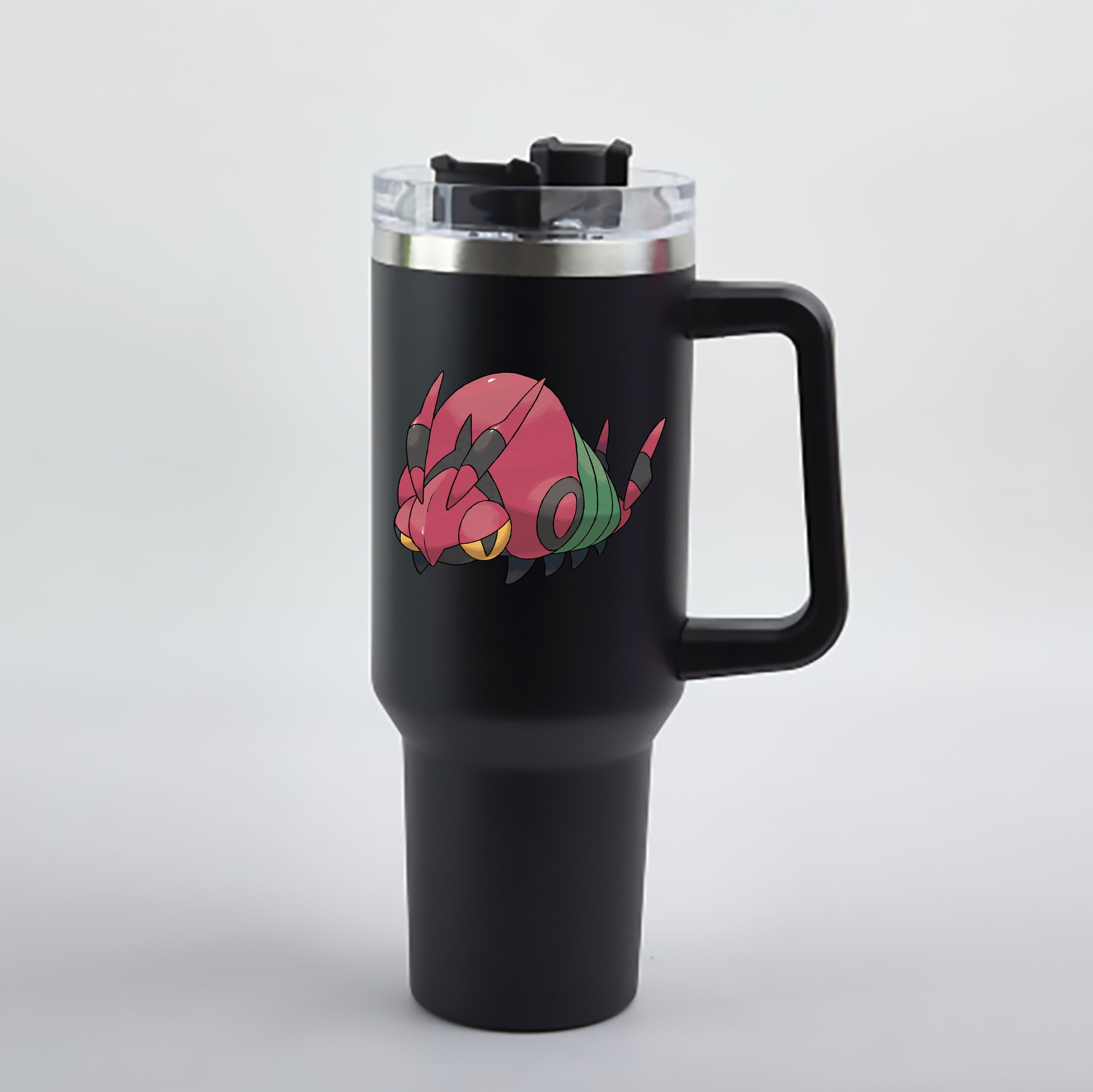 （画像用） ポケットモンスター Pokémon 1200mL車用タンブラー - クリスタルステッカー（プラスチックストロー付き）