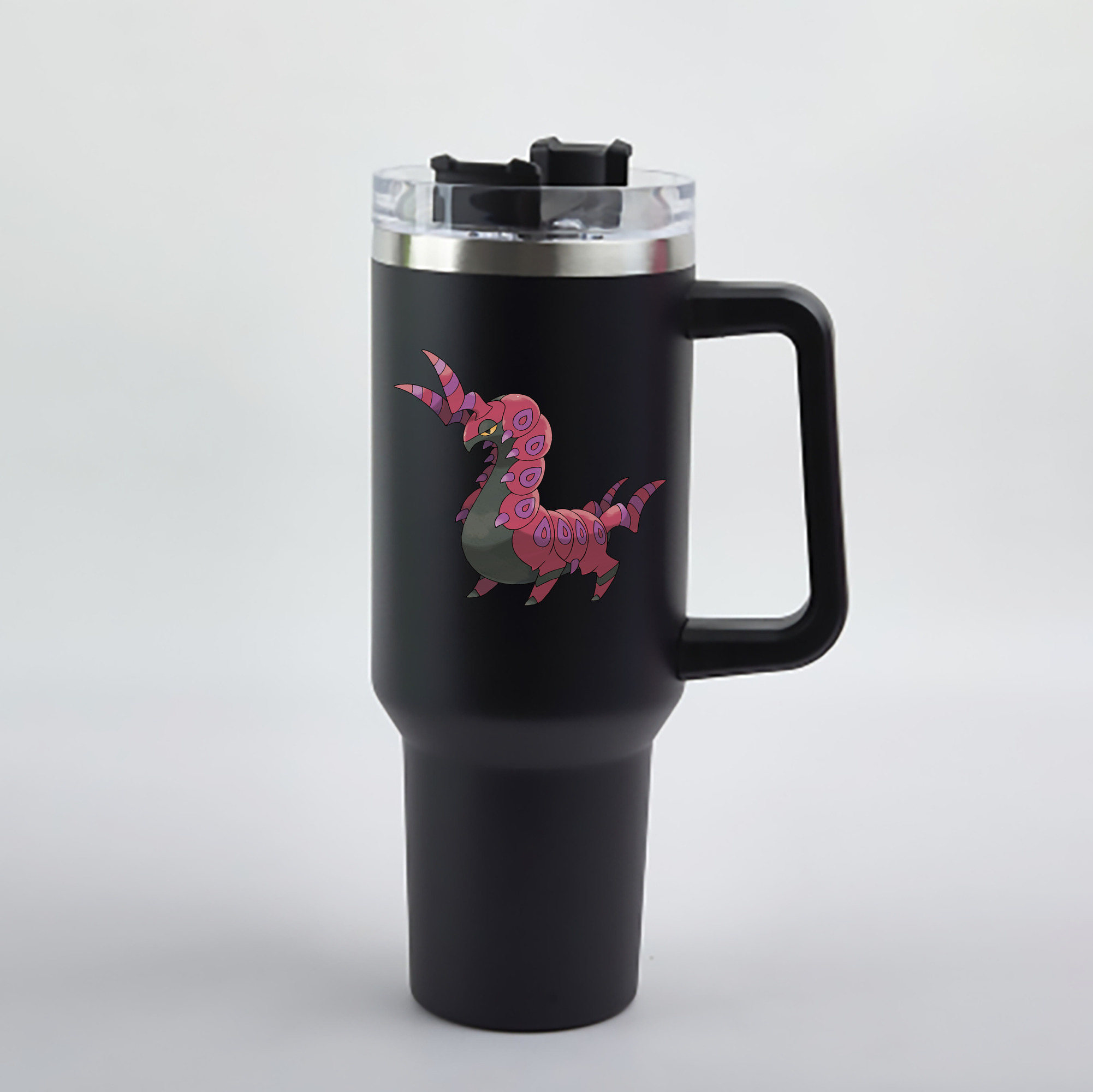 （画像用） ポケットモンスター Pokémon 1200mL車用タンブラー - クリスタルステッカー（プラスチックストロー付き）