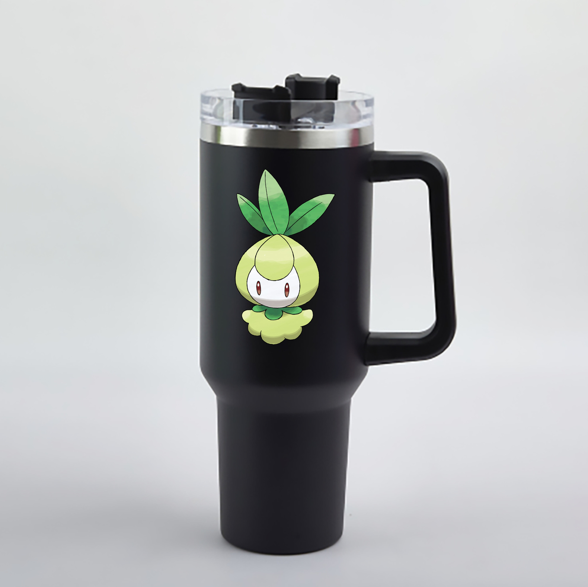 （画像用） ポケットモンスター Pokémon 1200mL車用タンブラー - クリスタルステッカー（プラスチックストロー付き）