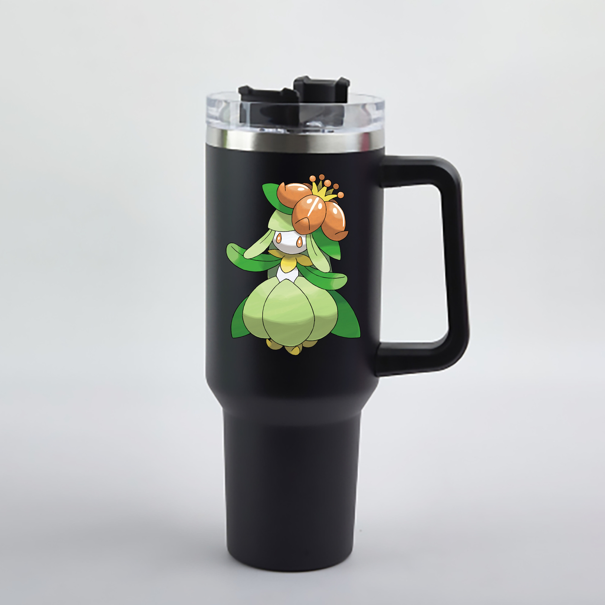 （画像用） ポケットモンスター Pokémon 1200mL車用タンブラー - クリスタルステッカー（プラスチックストロー付き）