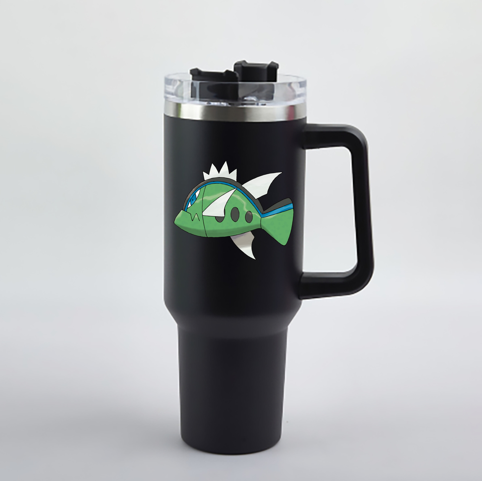 （画像用） ポケットモンスター Pokémon 1200mL車用タンブラー - クリスタルステッカー（プラスチックストロー付き）
