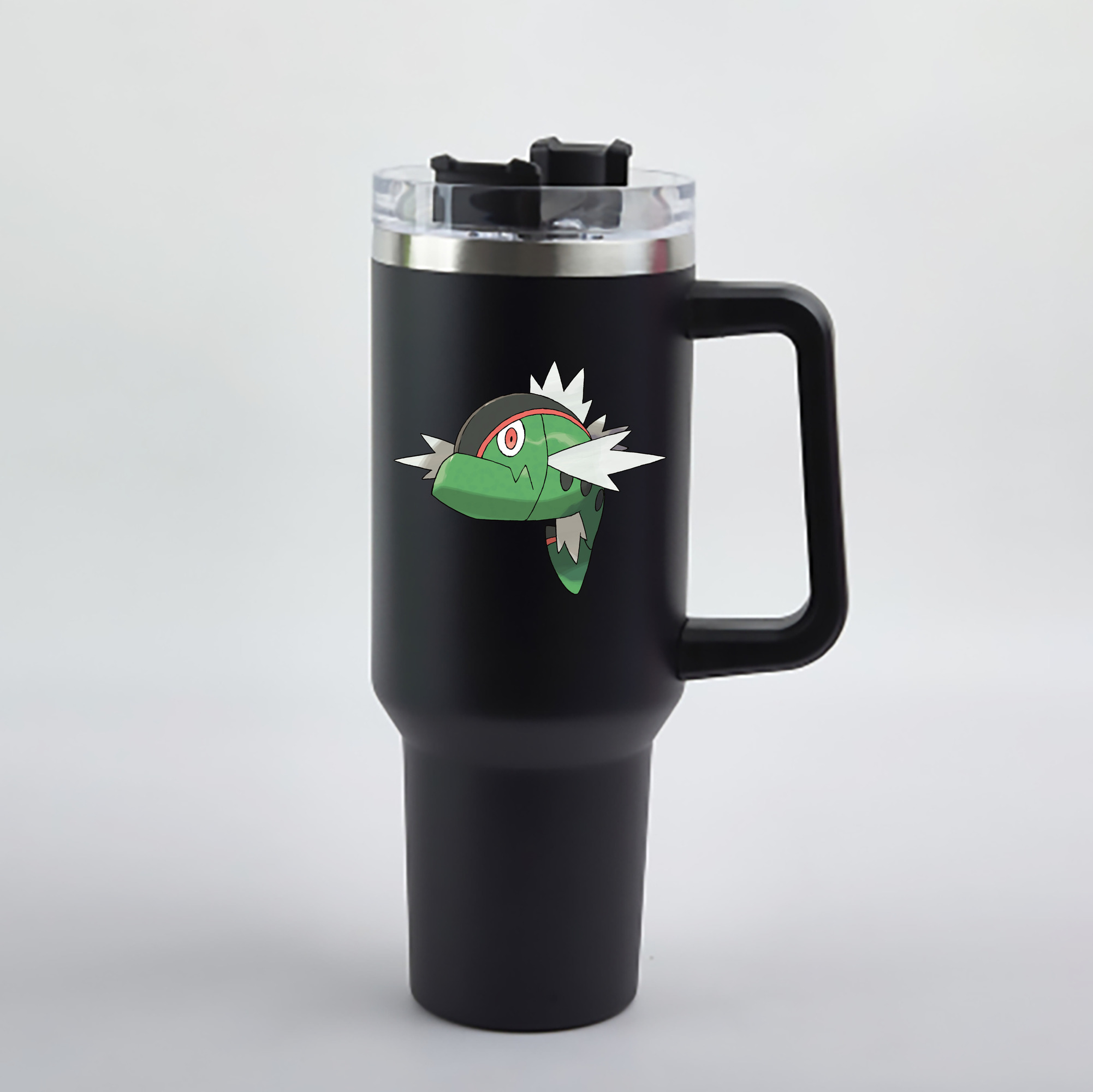 （画像用） ポケットモンスター Pokémon 1200mL車用タンブラー - クリスタルステッカー（プラスチックストロー付き）