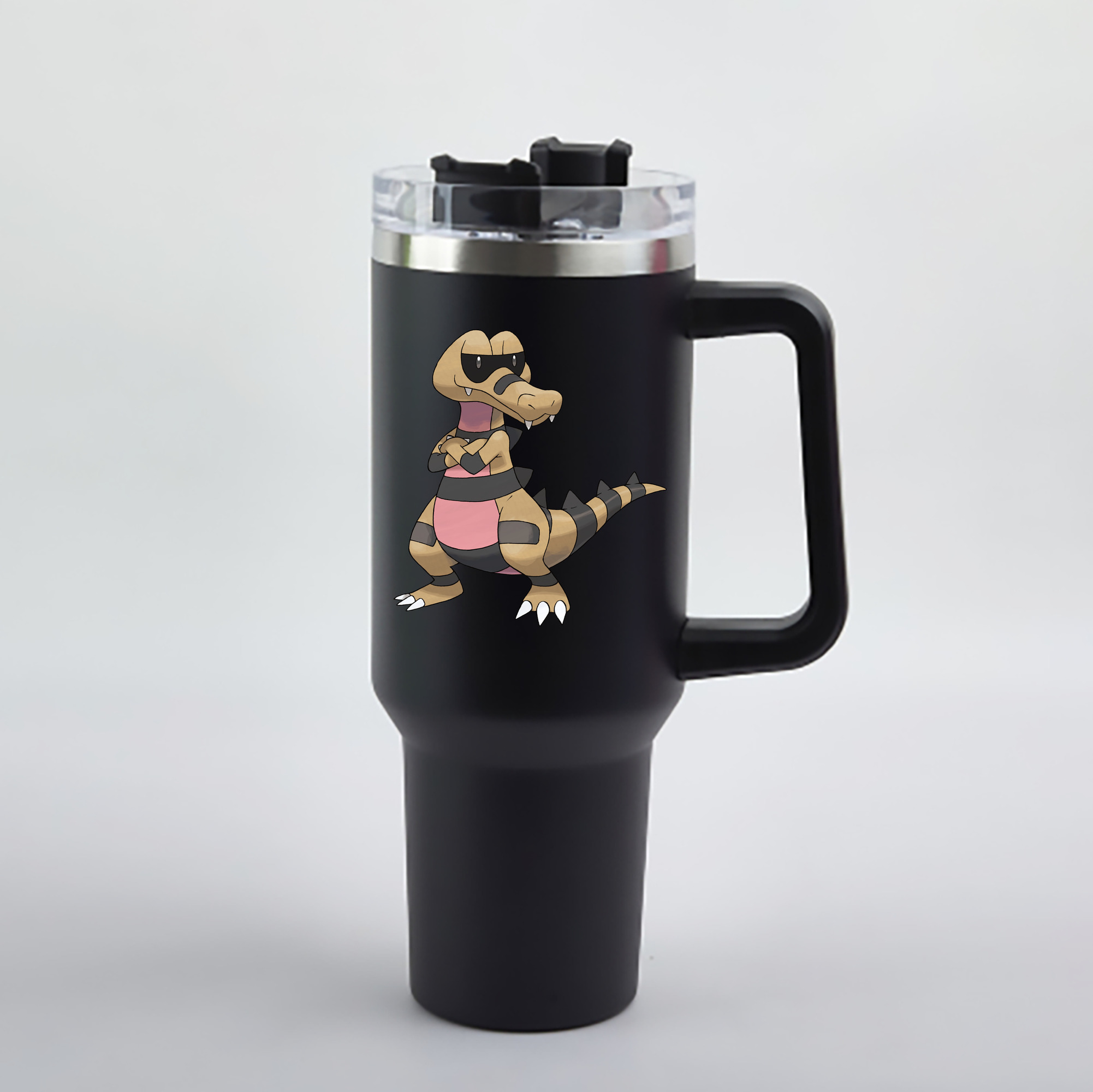 （画像用） ポケットモンスター Pokémon 1200mL車用タンブラー - クリスタルステッカー（プラスチックストロー付き）
