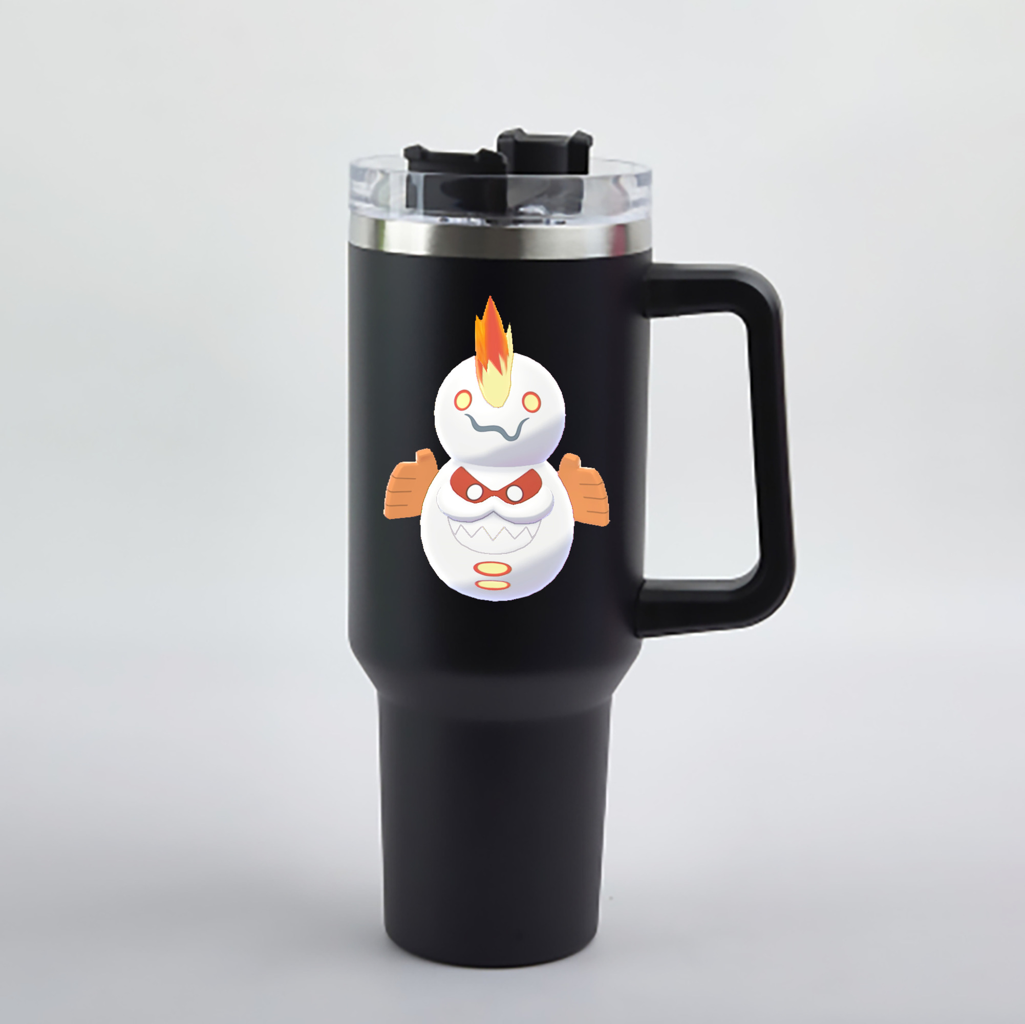 （画像用） ポケットモンスター Pokémon 1200mL車用タンブラー - クリスタルステッカー（プラスチックストロー付き）