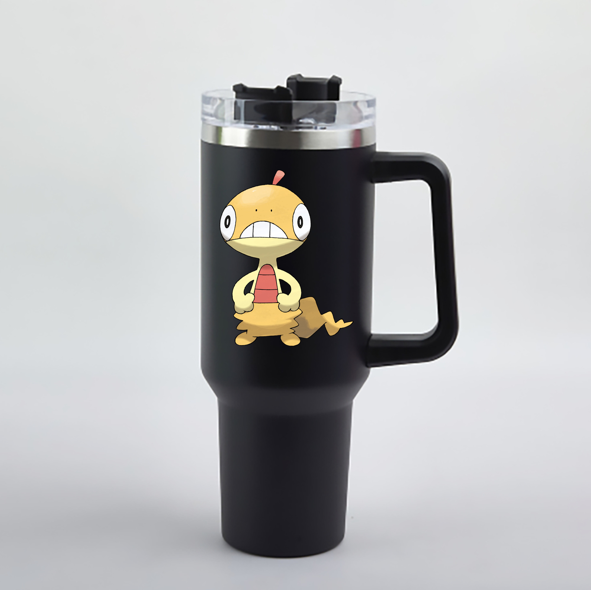 （画像用） ポケットモンスター Pokémon 1200mL車用タンブラー - クリスタルステッカー（プラスチックストロー付き）