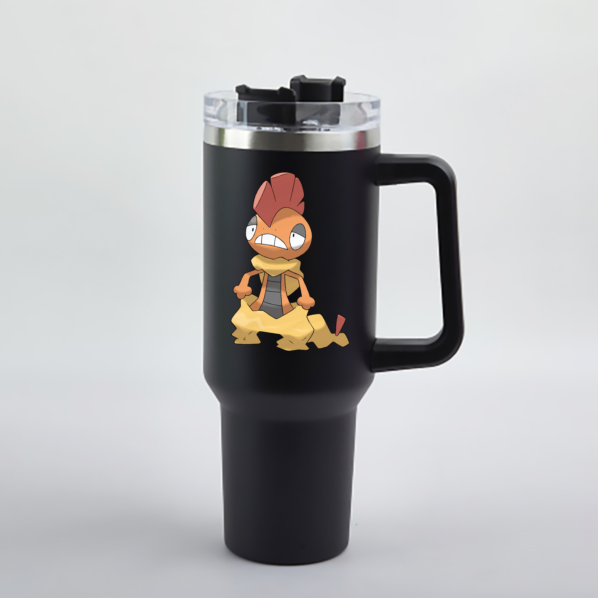 （画像用） ポケットモンスター Pokémon 1200mL車用タンブラー - クリスタルステッカー（プラスチックストロー付き）