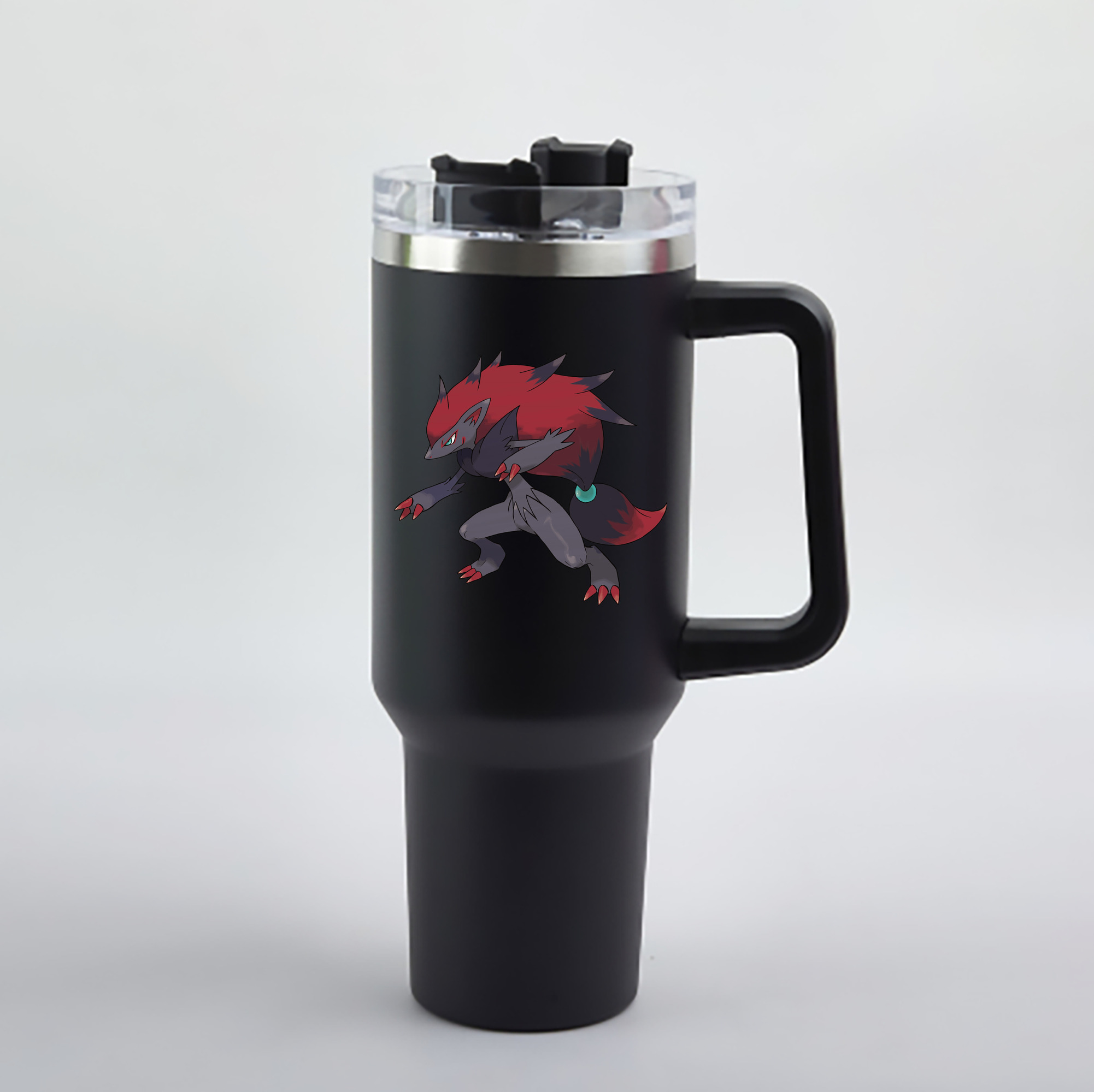 （画像用） ポケットモンスター Pokémon 1200mL車用タンブラー - クリスタルステッカー（プラスチックストロー付き）