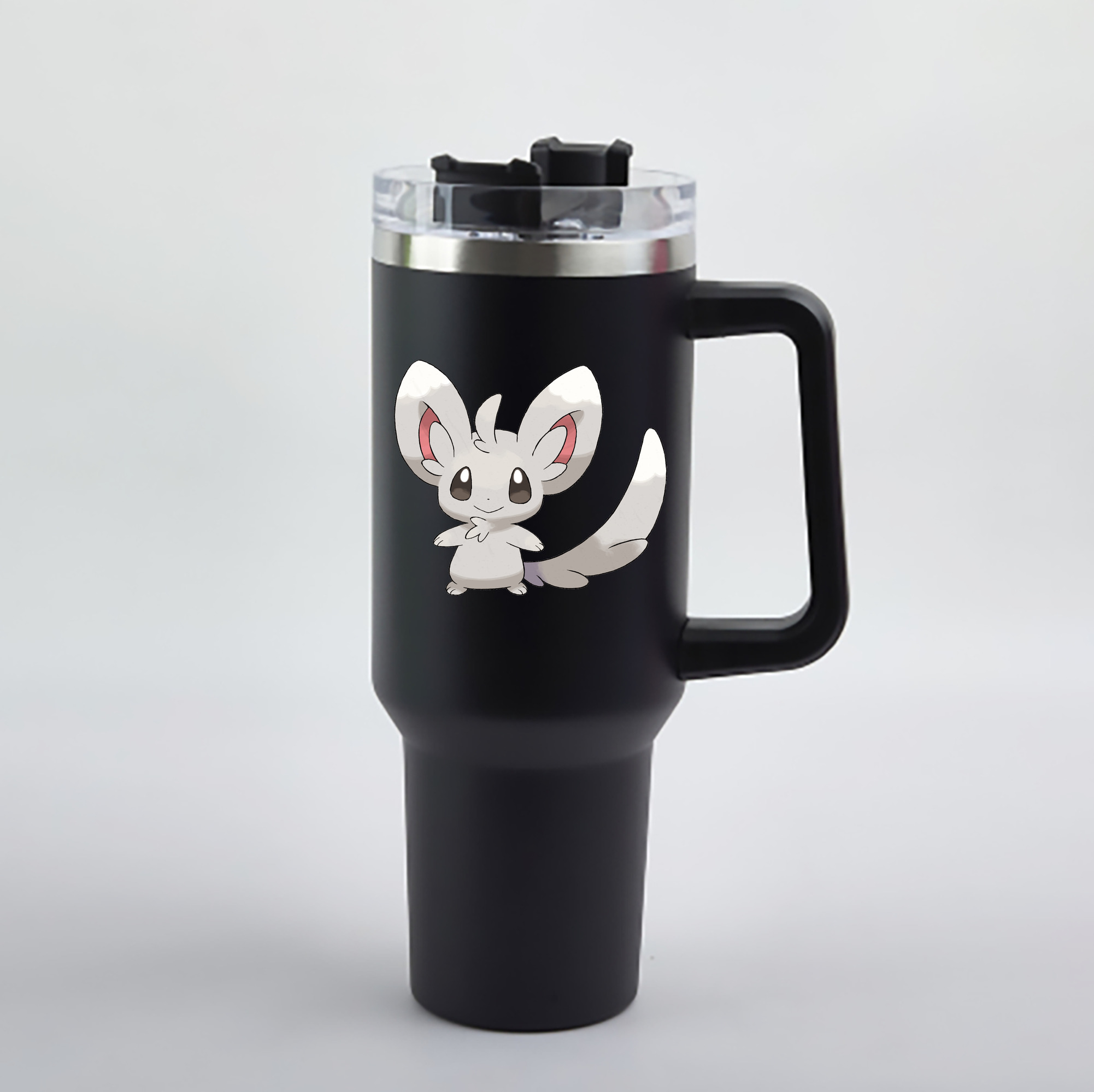 （画像用） ポケットモンスター Pokémon 1200mL車用タンブラー - クリスタルステッカー（プラスチックストロー付き）