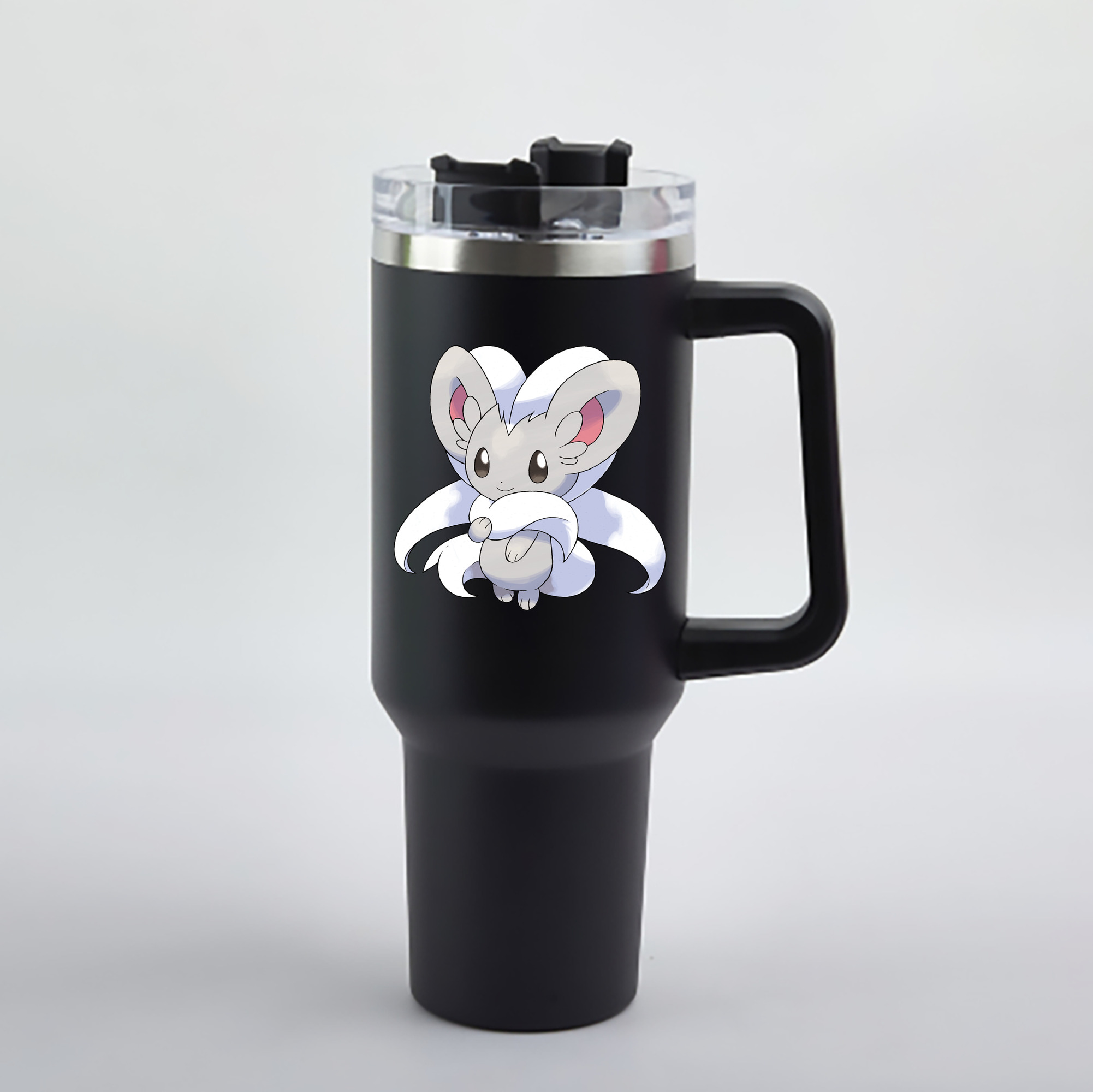 （画像用） ポケットモンスター Pokémon 1200mL車用タンブラー - クリスタルステッカー（プラスチックストロー付き）