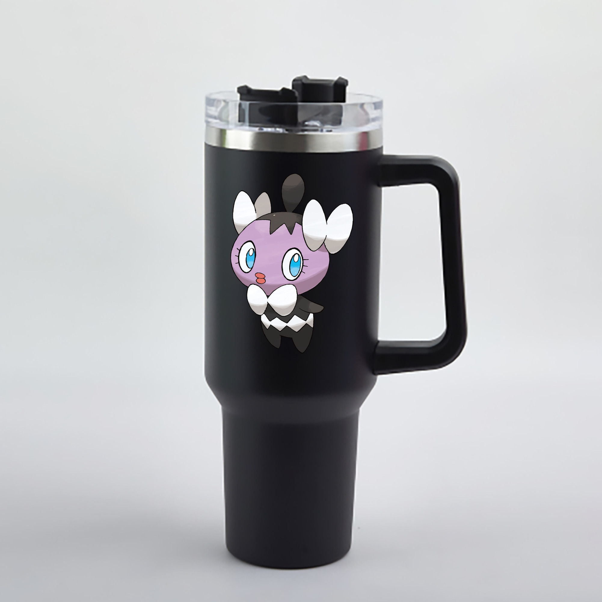（画像用） ポケットモンスター Pokémon 1200mL車用タンブラー - クリスタルステッカー（プラスチックストロー付き）