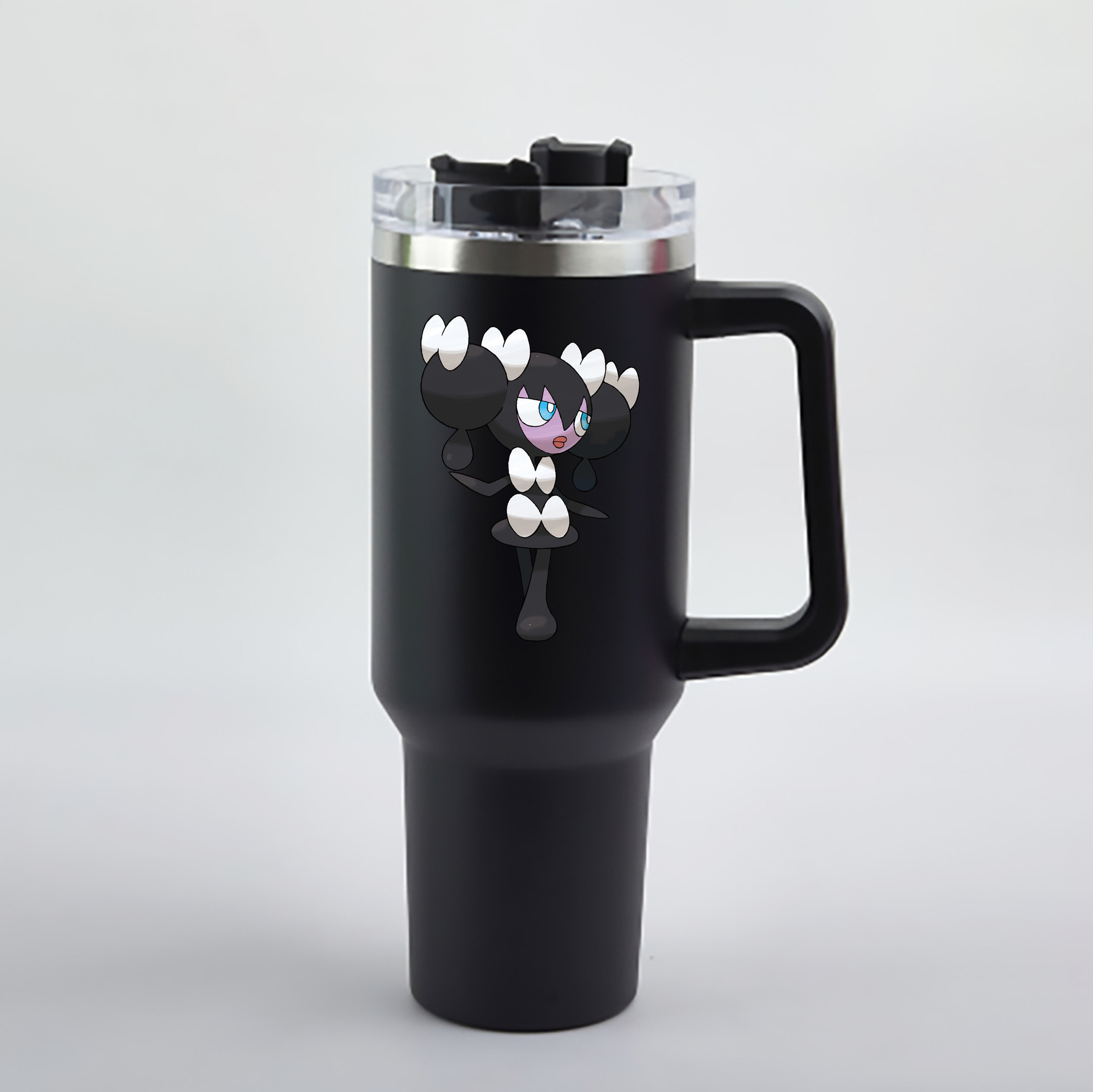 （画像用） ポケットモンスター Pokémon 1200mL車用タンブラー - クリスタルステッカー（プラスチックストロー付き）