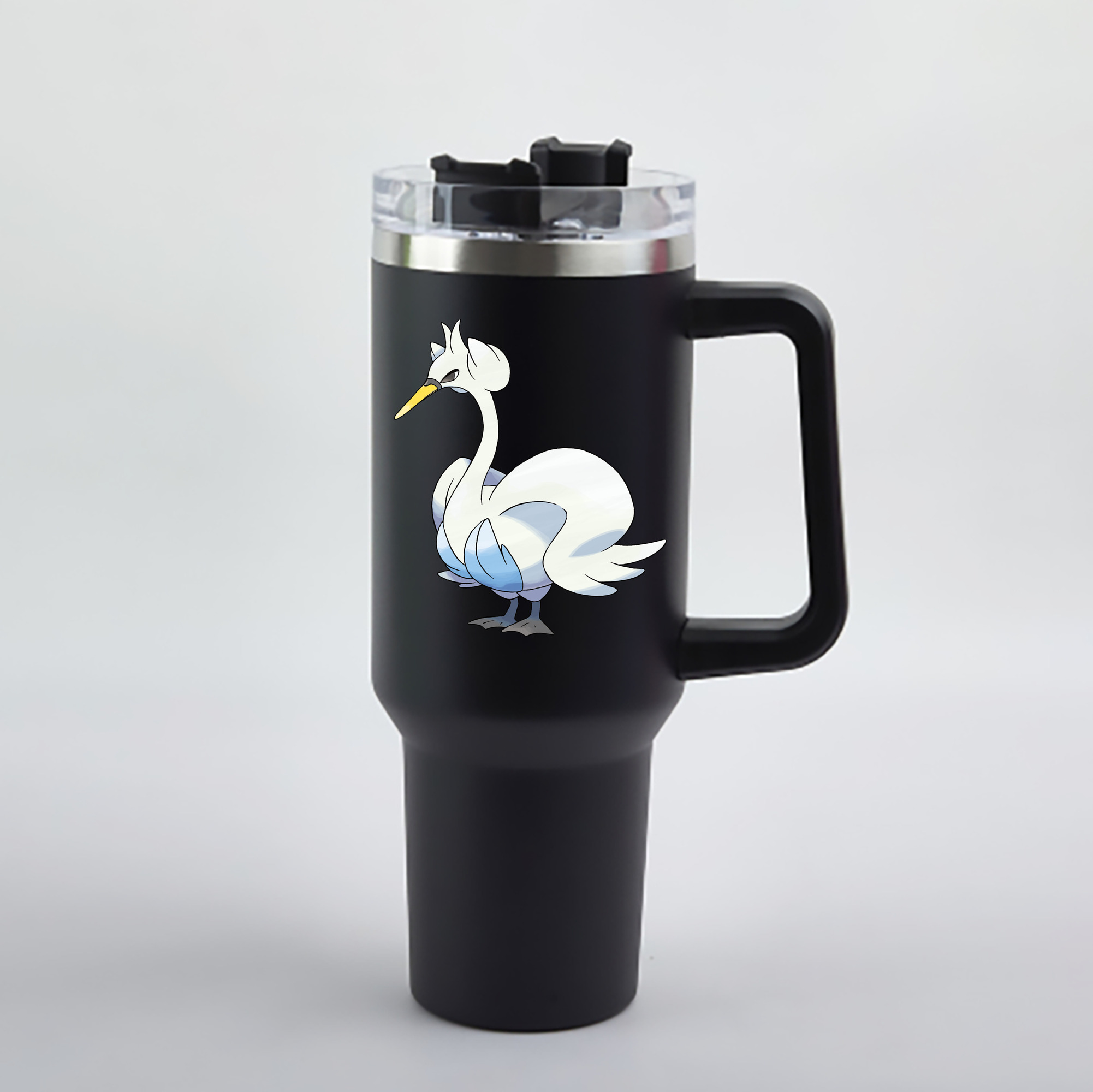 （画像用） ポケットモンスター Pokémon 1200mL車用タンブラー - クリスタルステッカー（プラスチックストロー付き）