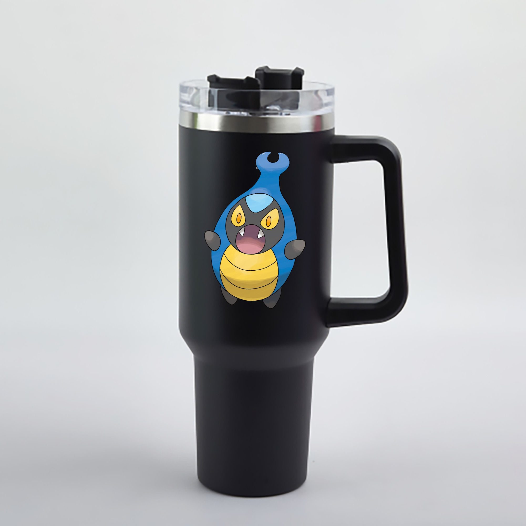 （画像用） ポケットモンスター Pokémon 1200mL車用タンブラー - クリスタルステッカー（プラスチックストロー付き）