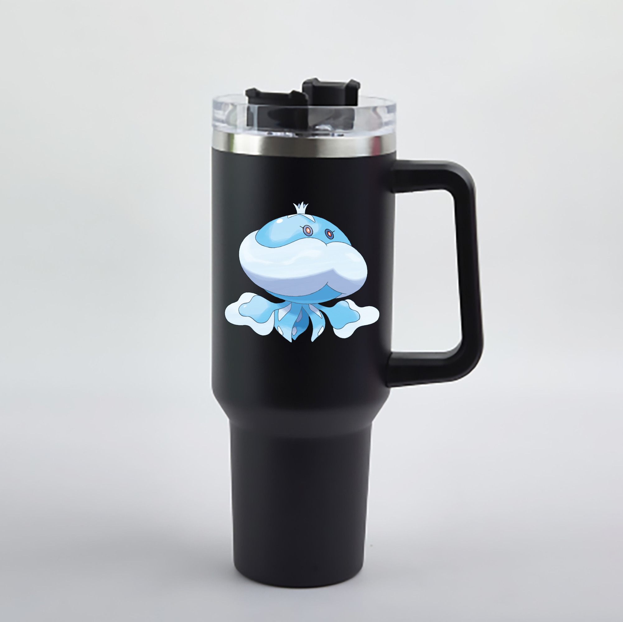 （画像用） ポケットモンスター Pokémon 1200mL車用タンブラー - クリスタルステッカー（プラスチックストロー付き）