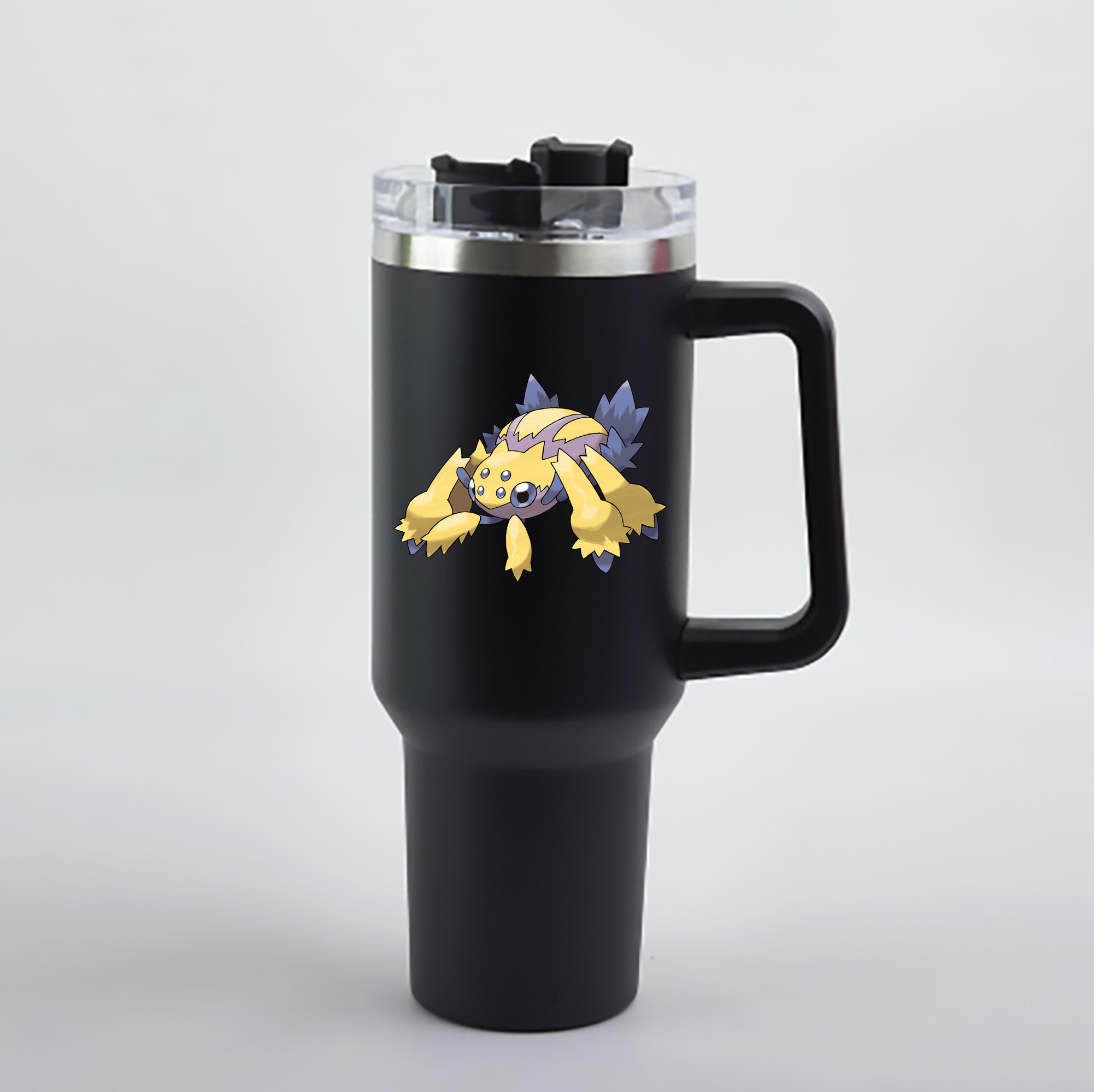 （画像用） ポケットモンスター Pokémon 1200mL車用タンブラー - クリスタルステッカー（プラスチックストロー付き）