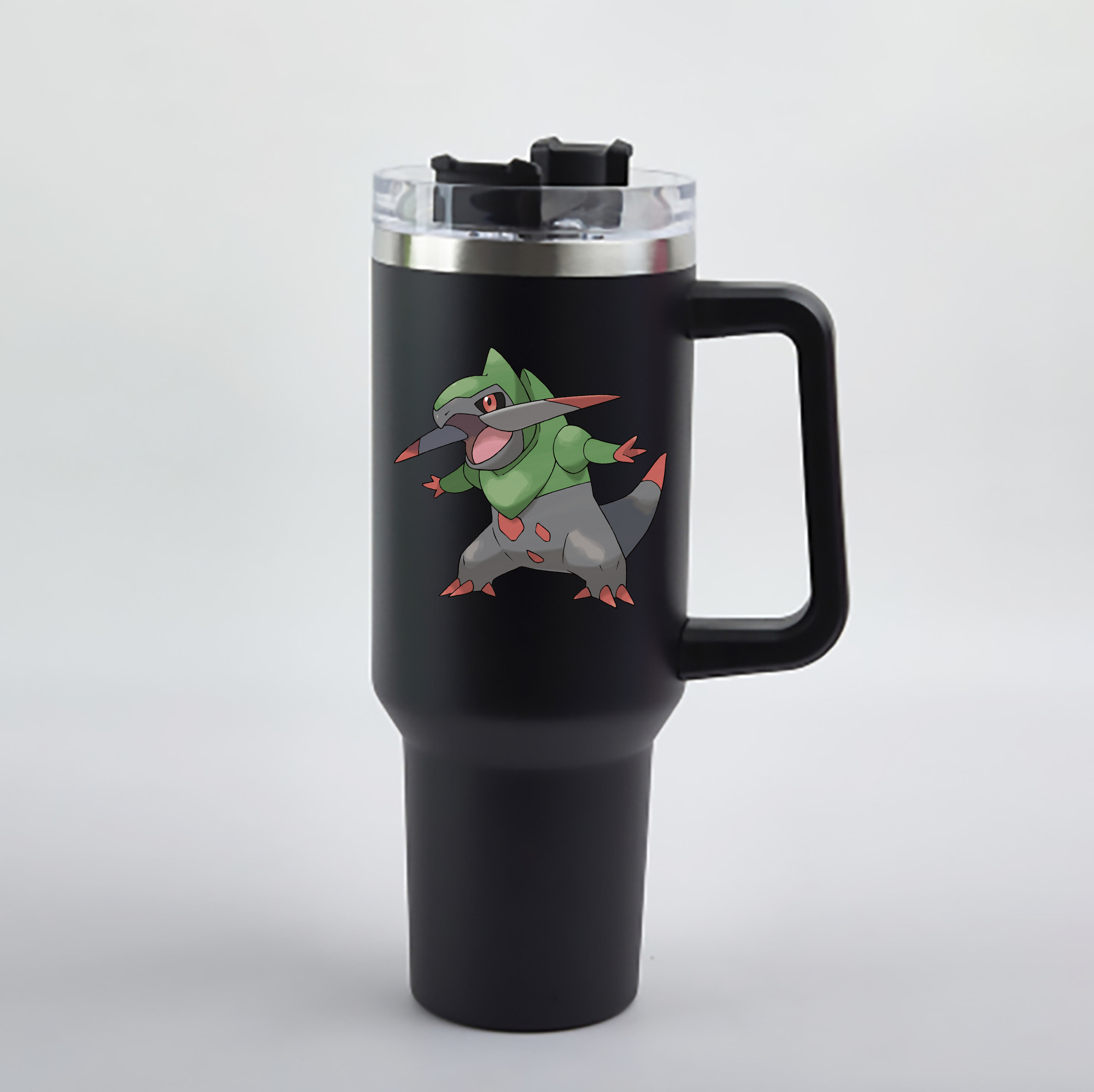 （画像用） ポケットモンスター Pokémon 1200mL車用タンブラー - クリスタルステッカー（プラスチックストロー付き）