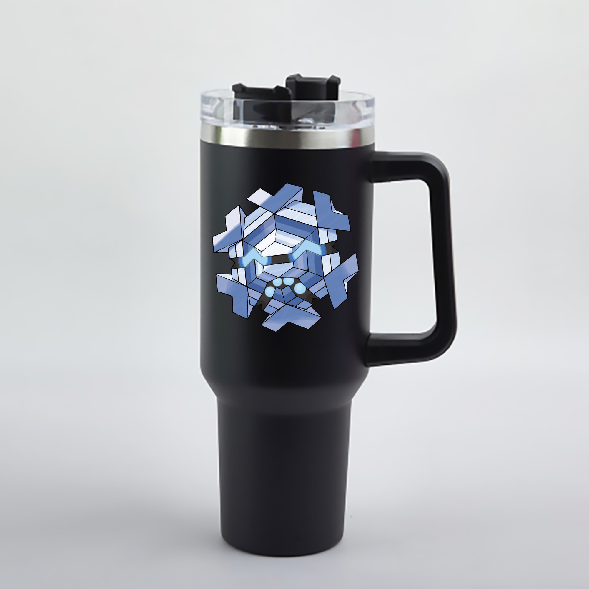 （画像用） ポケットモンスター Pokémon 1200mL車用タンブラー - クリスタルステッカー（プラスチックストロー付き）
