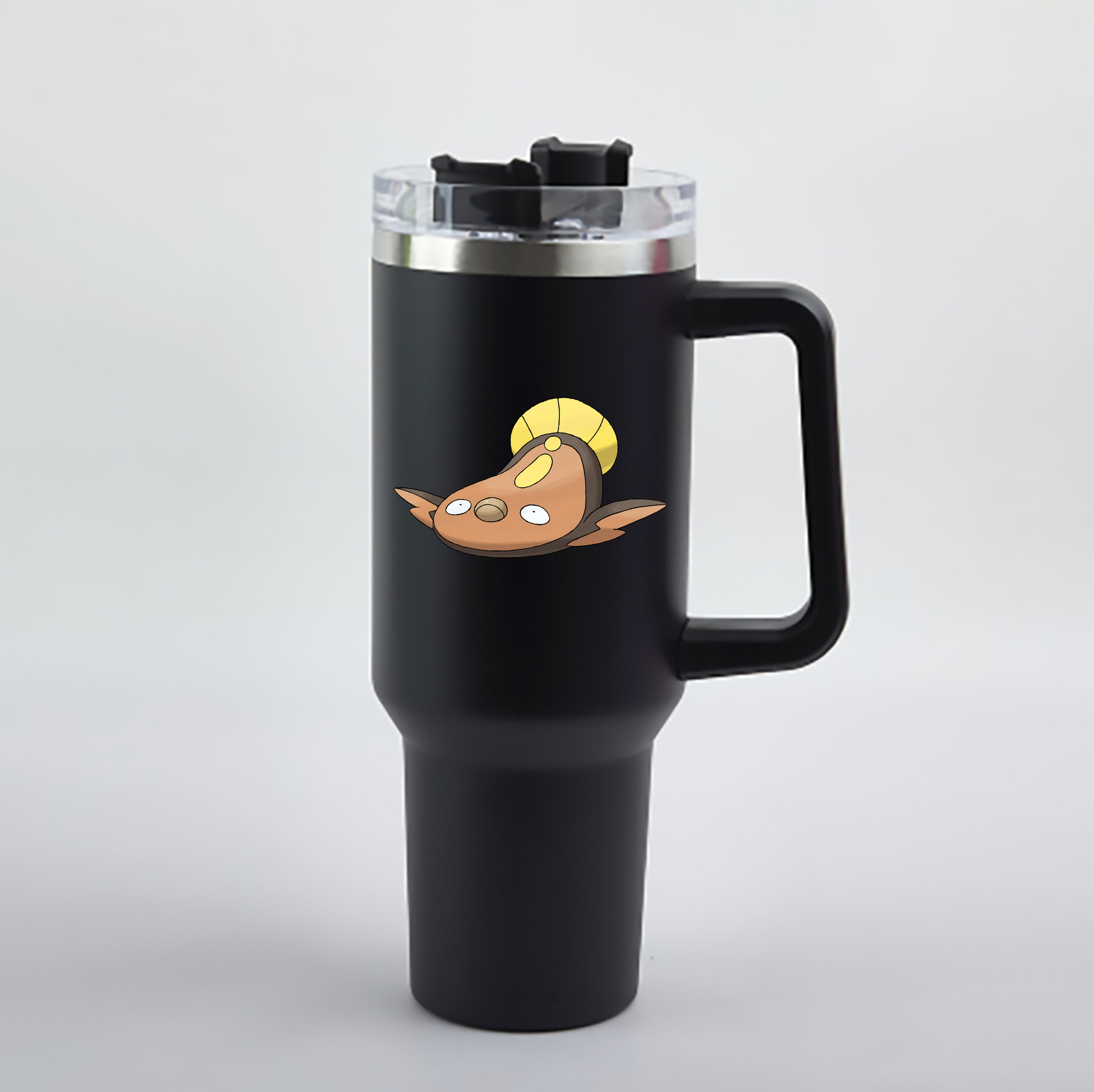 （画像用） ポケットモンスター Pokémon 1200mL車用タンブラー - クリスタルステッカー（プラスチックストロー付き）
