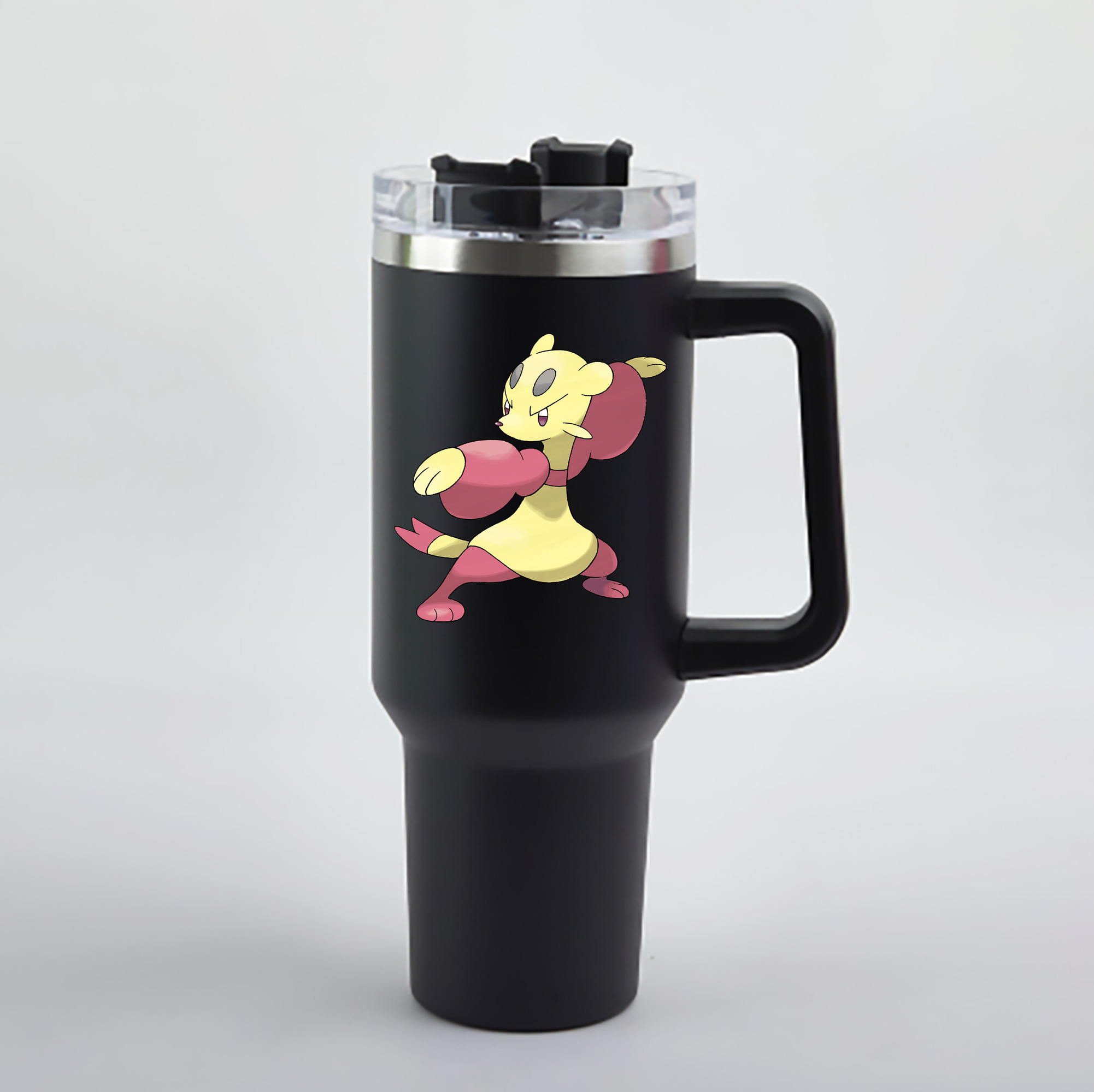 （画像用） ポケットモンスター Pokémon 1200mL車用タンブラー - クリスタルステッカー（プラスチックストロー付き）