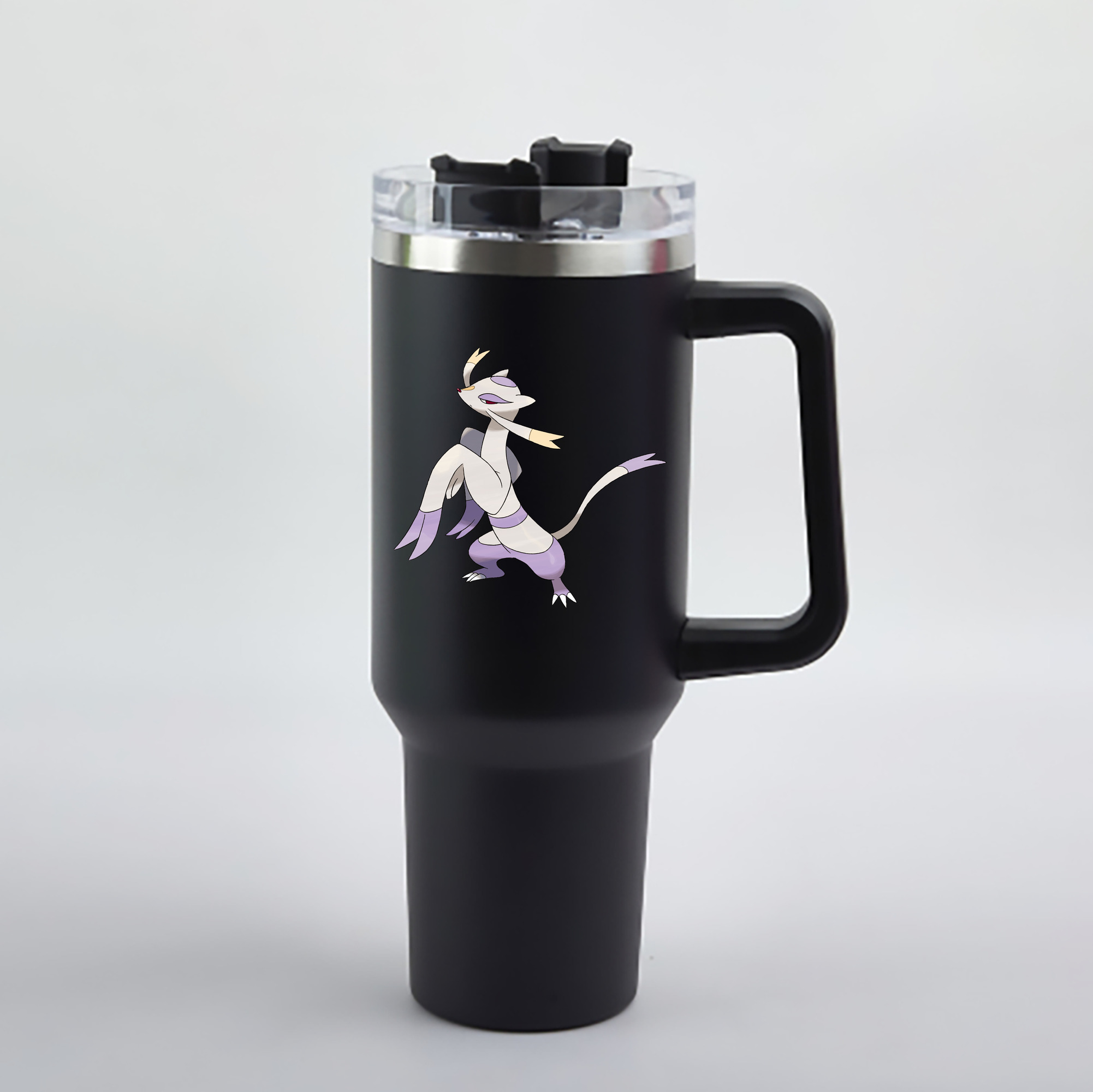 （画像用） ポケットモンスター Pokémon 1200mL車用タンブラー - クリスタルステッカー（プラスチックストロー付き）