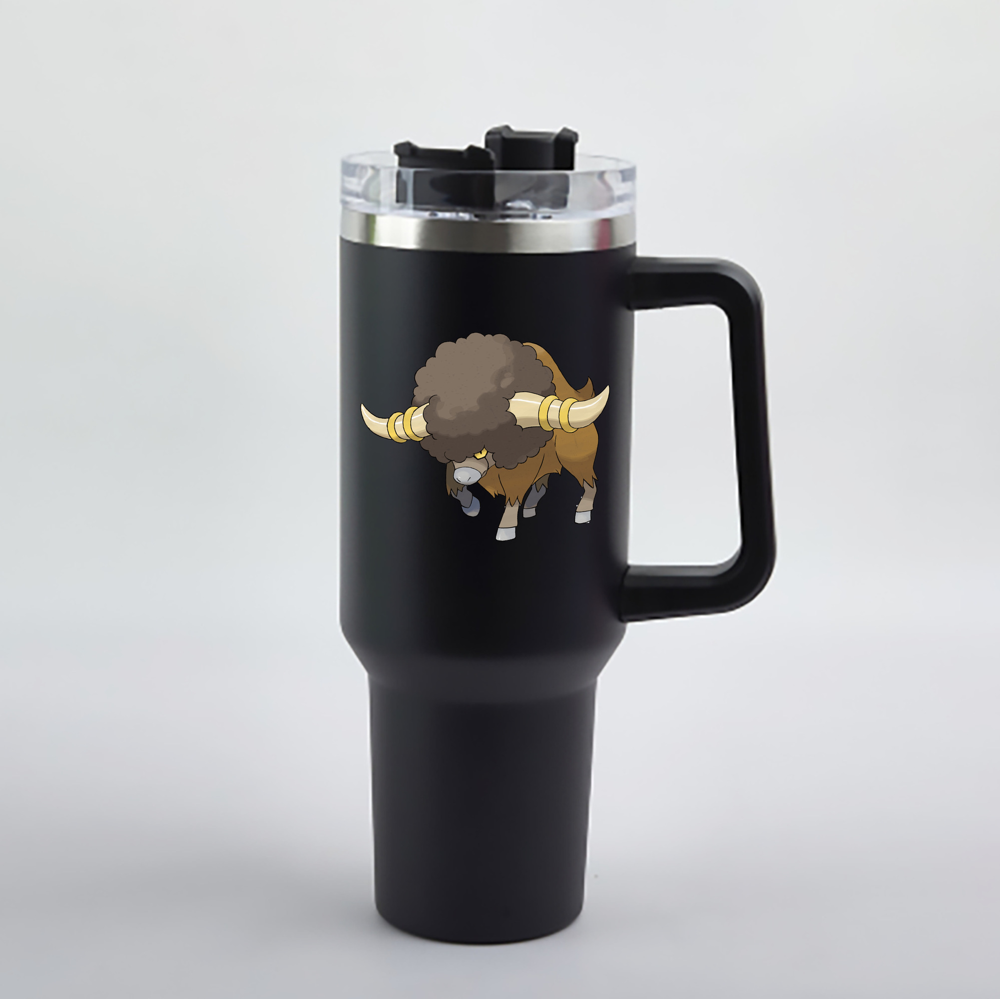（画像用） ポケットモンスター Pokémon 1200mL車用タンブラー - クリスタルステッカー（プラスチックストロー付き）