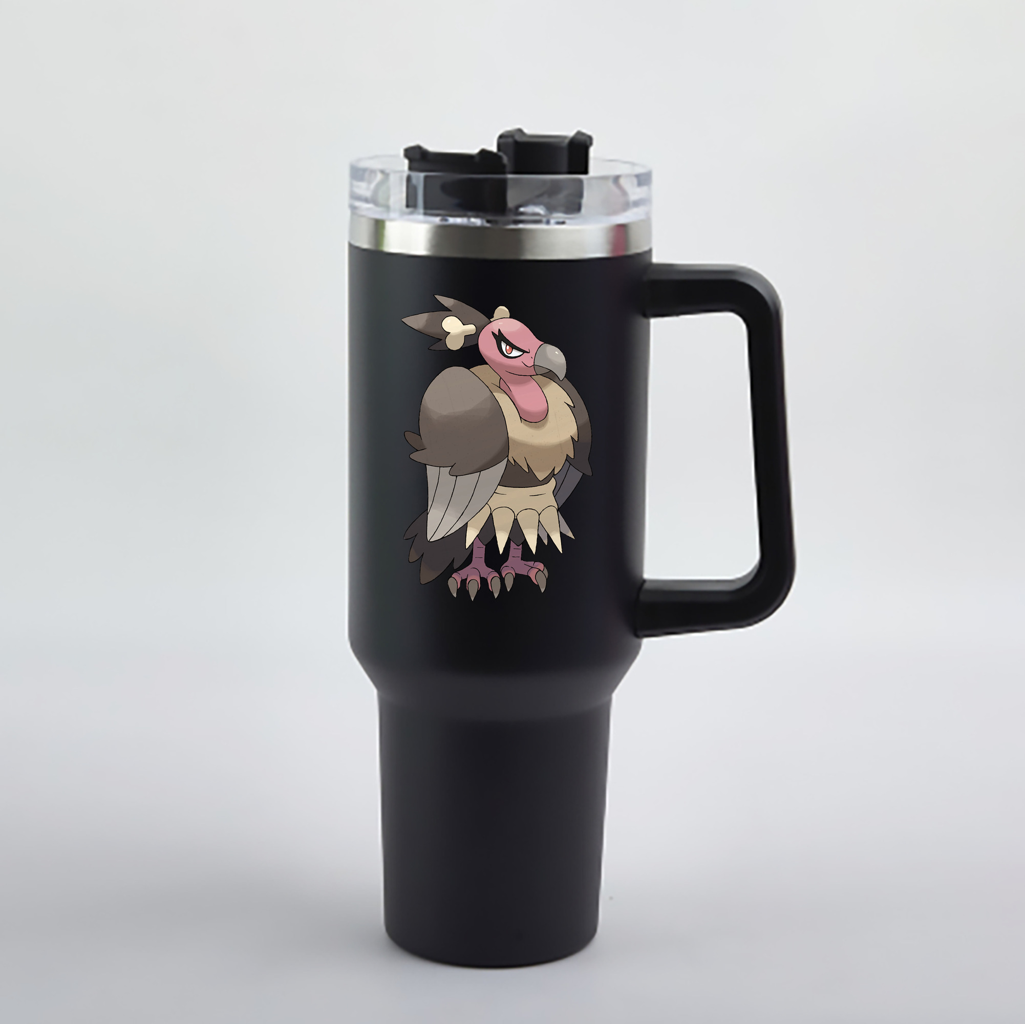 （画像用） ポケットモンスター Pokémon 1200mL車用タンブラー - クリスタルステッカー（プラスチックストロー付き）