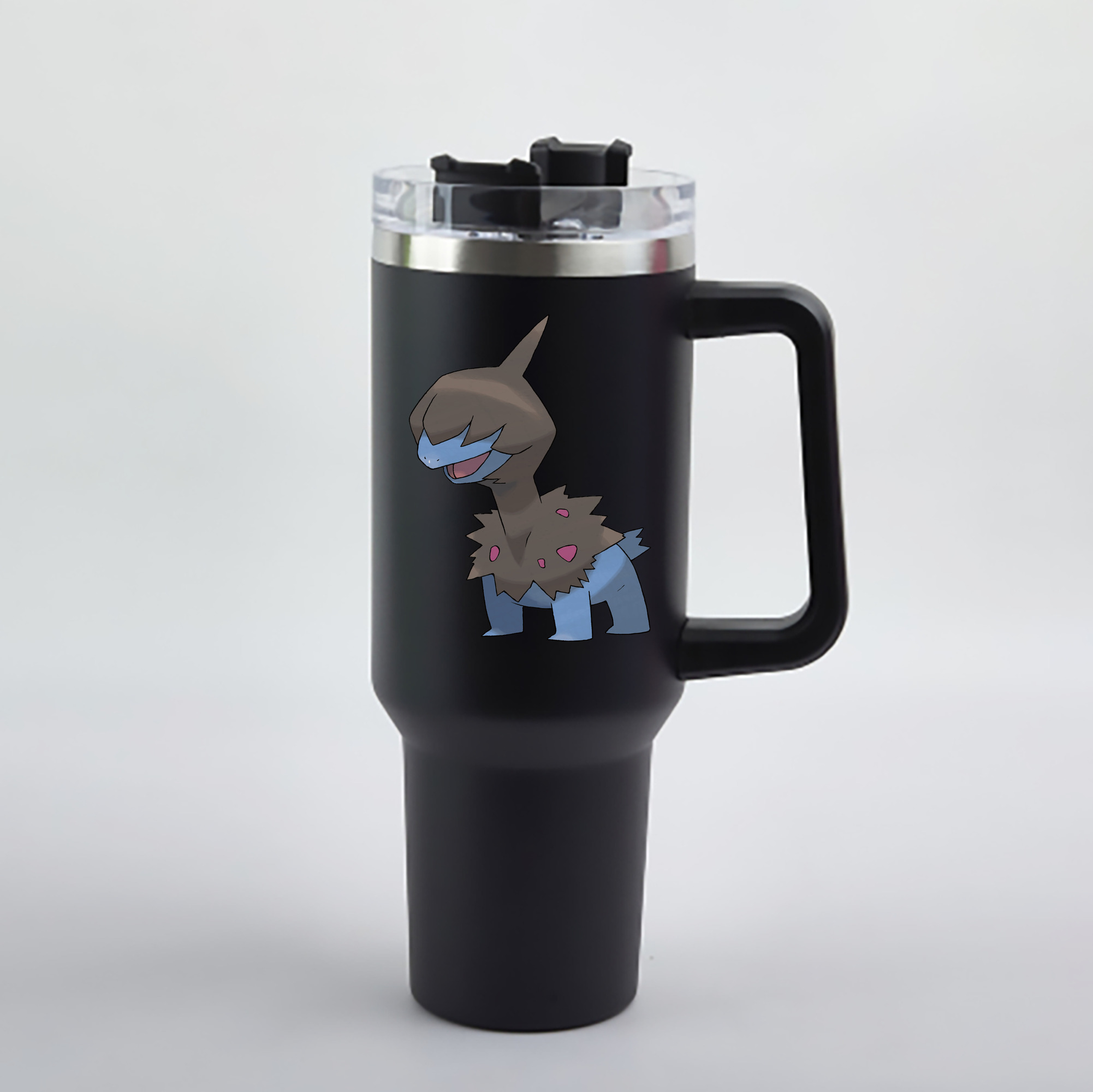（画像用） ポケットモンスター Pokémon 1200mL車用タンブラー - クリスタルステッカー（プラスチックストロー付き）