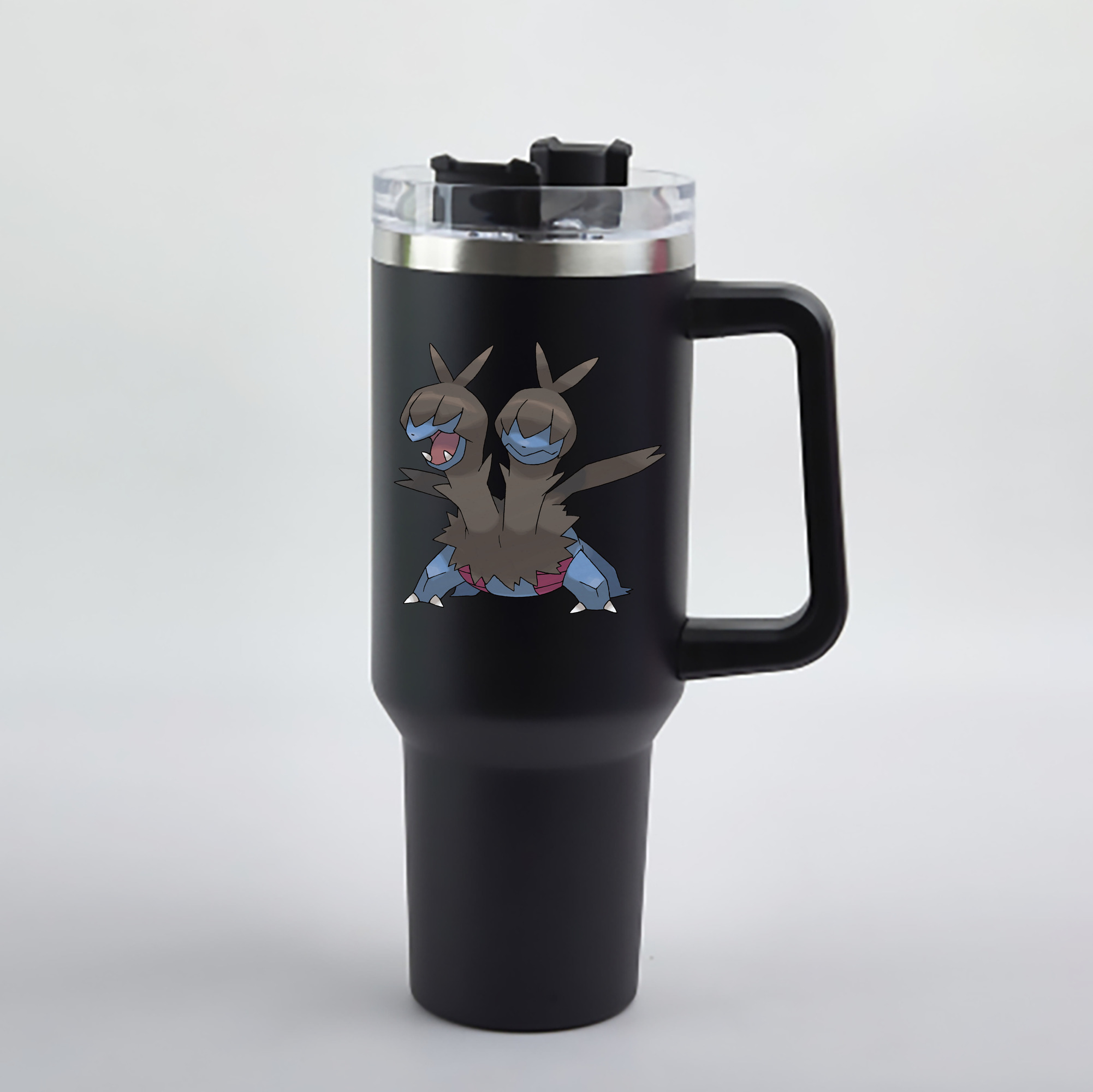 （画像用） ポケットモンスター Pokémon 1200mL車用タンブラー - クリスタルステッカー（プラスチックストロー付き）