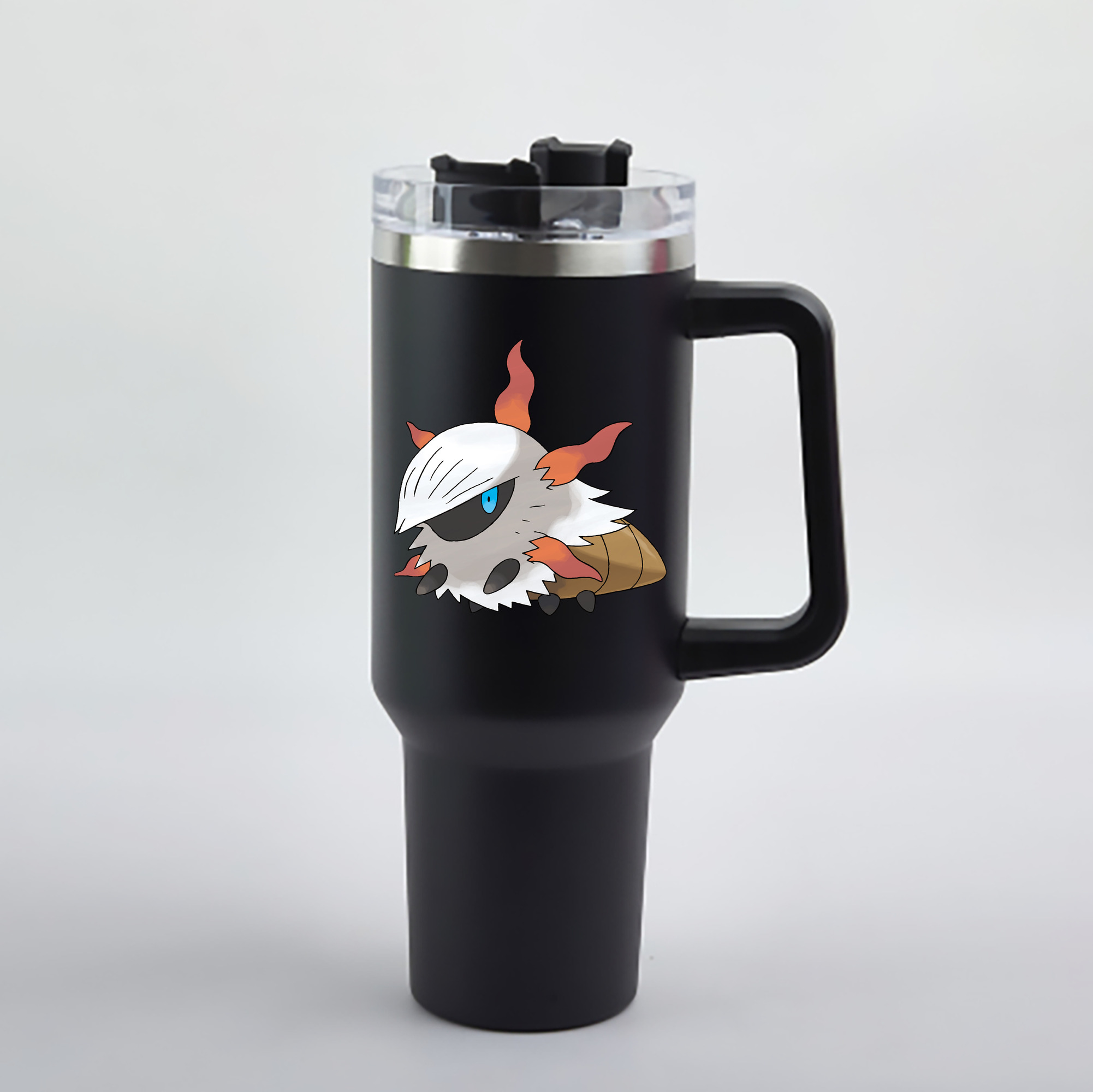 （画像用） ポケットモンスター Pokémon 1200mL車用タンブラー - クリスタルステッカー（プラスチックストロー付き）