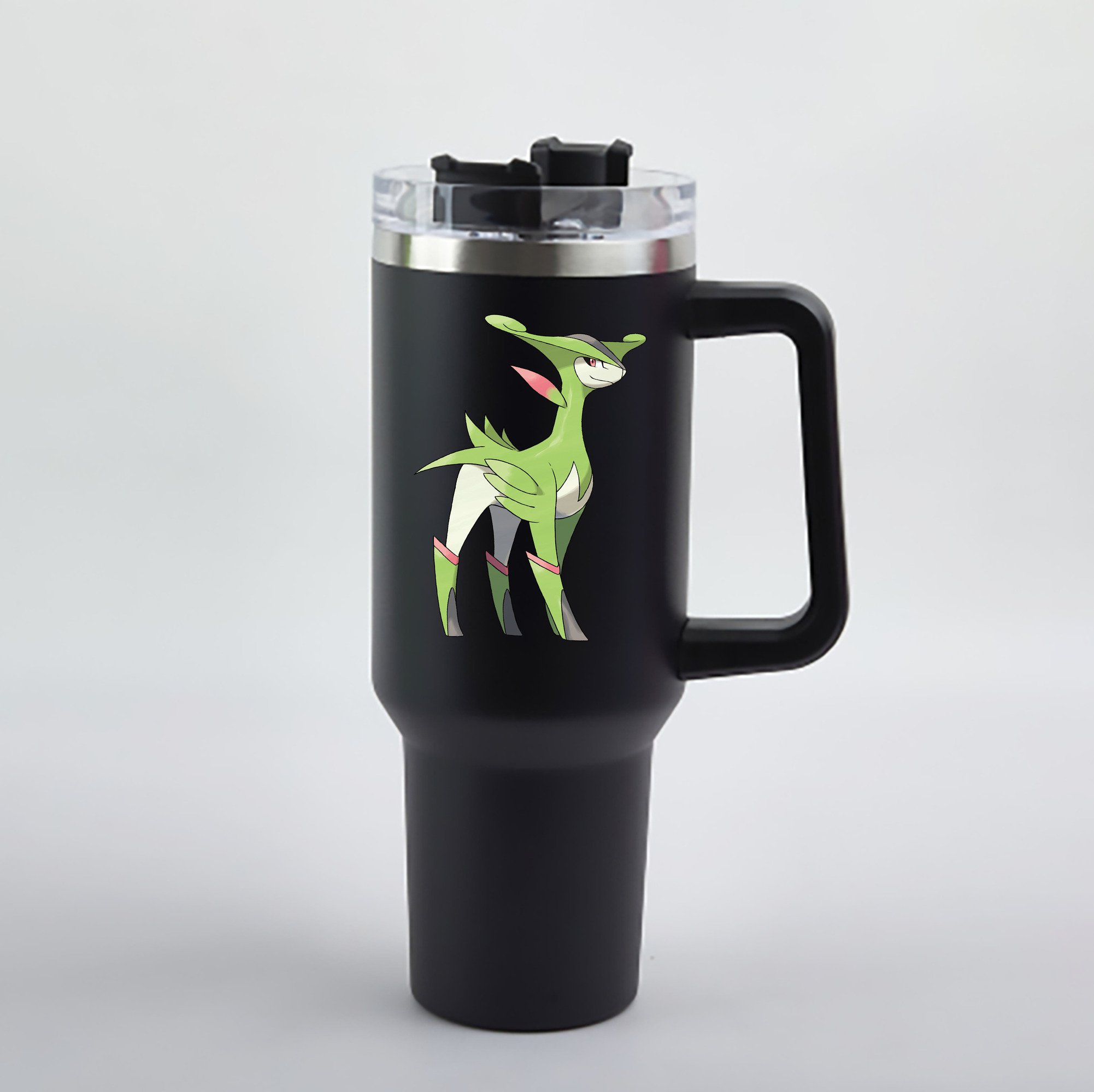 （画像用） ポケットモンスター Pokémon 1200mL車用タンブラー - クリスタルステッカー（プラスチックストロー付き）