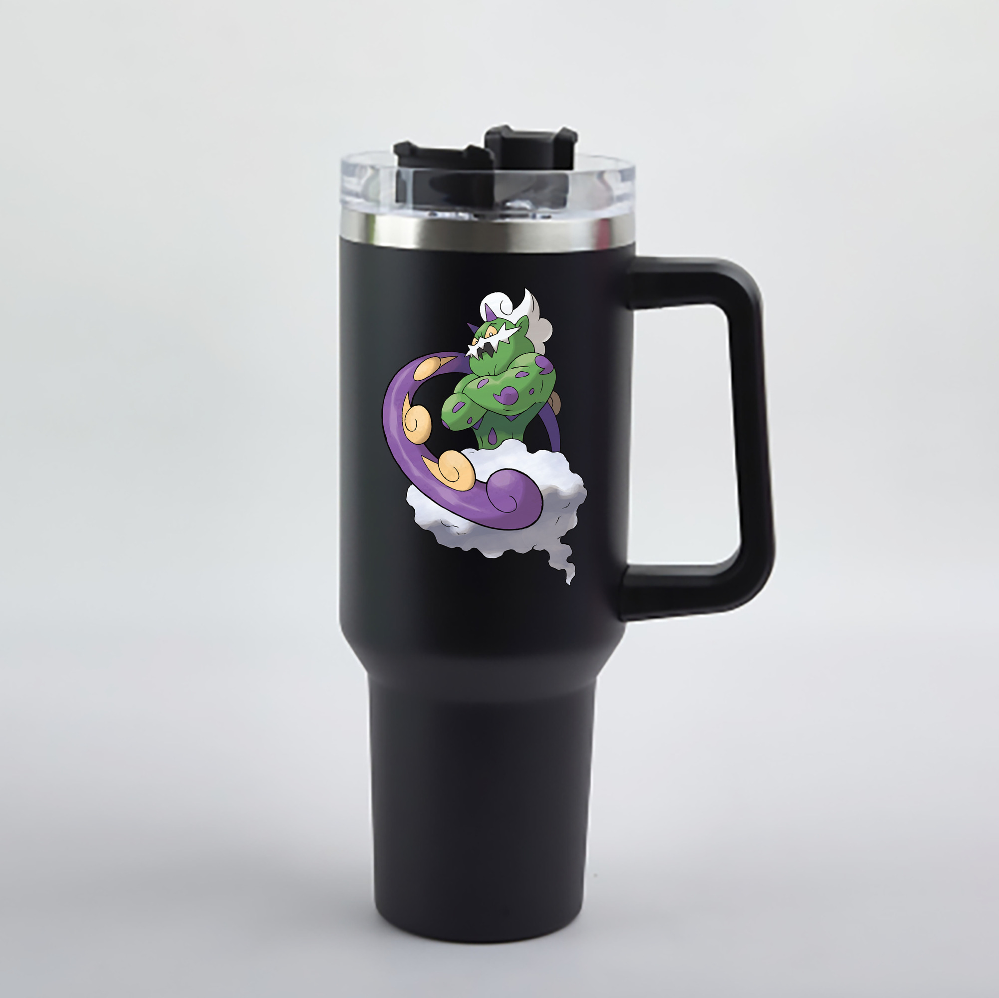 （画像用） ポケットモンスター Pokémon 1200mL車用タンブラー - クリスタルステッカー（プラスチックストロー付き）