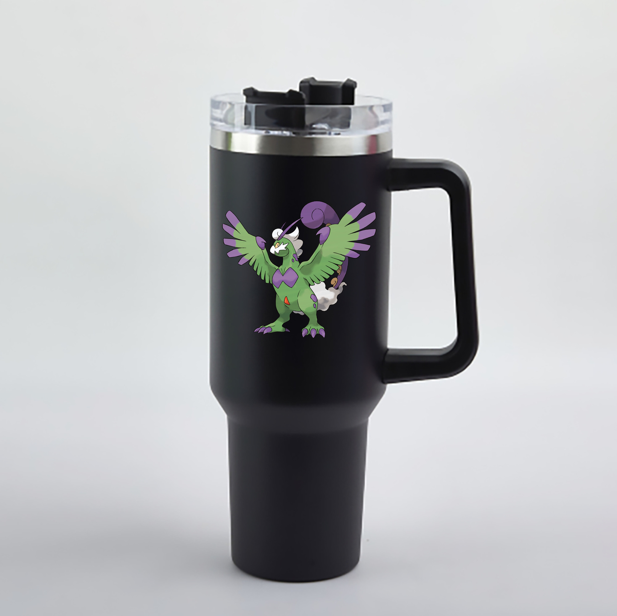 （画像用） ポケットモンスター Pokémon 1200mL車用タンブラー - クリスタルステッカー（プラスチックストロー付き）