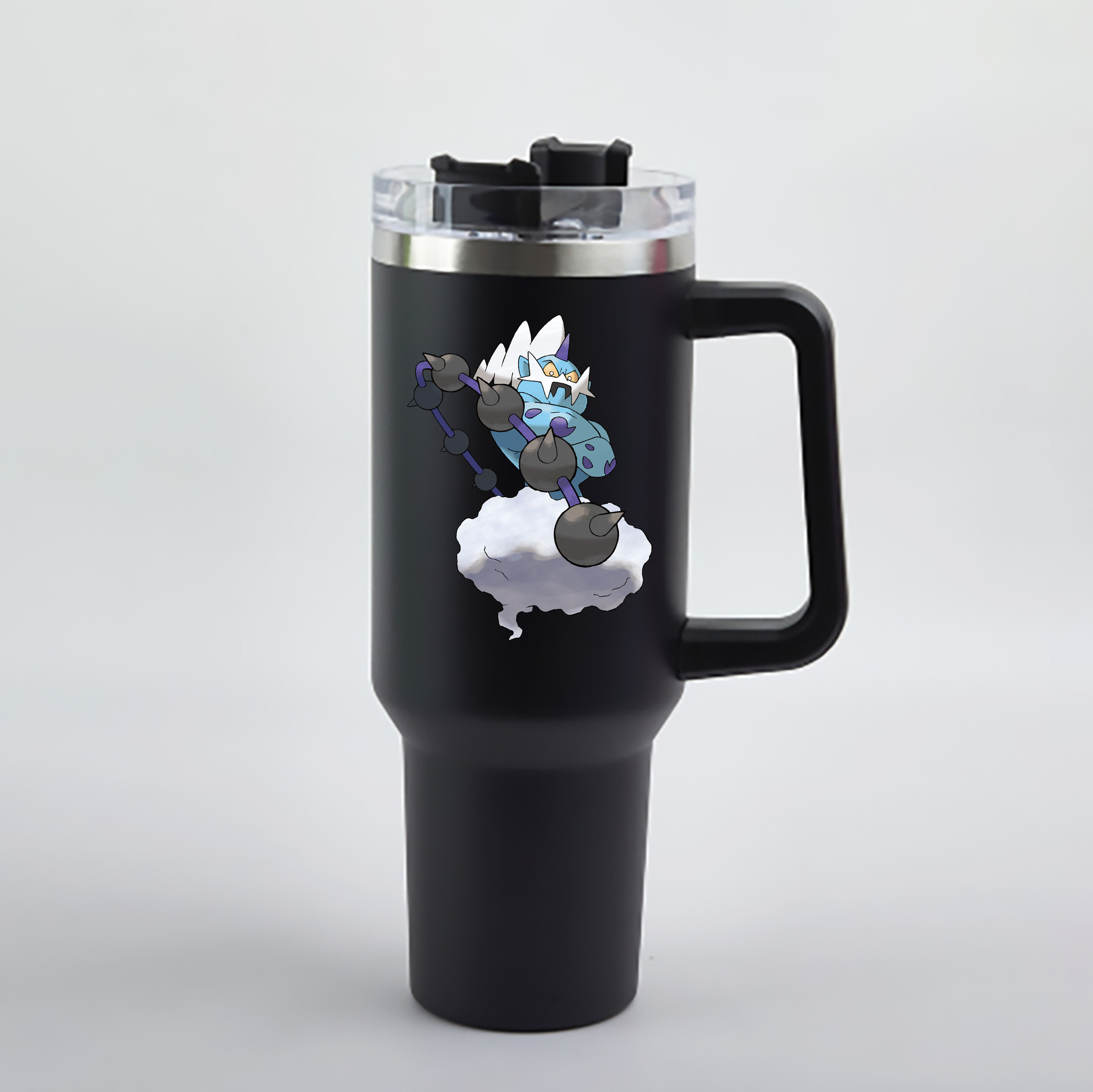 （画像用） ポケットモンスター Pokémon 1200mL車用タンブラー - クリスタルステッカー（プラスチックストロー付き）