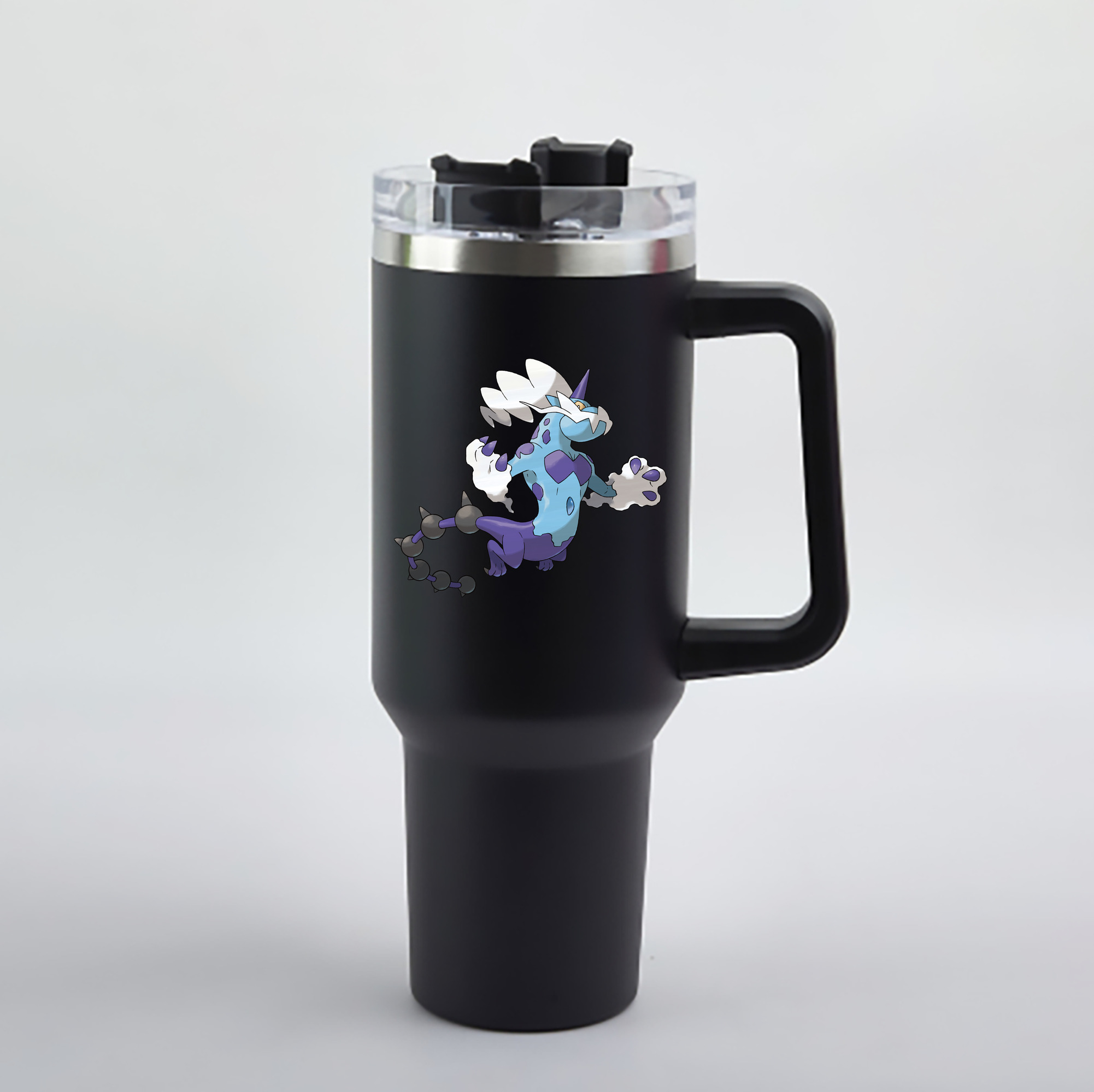 （画像用） ポケットモンスター Pokémon 1200mL車用タンブラー - クリスタルステッカー（プラスチックストロー付き）