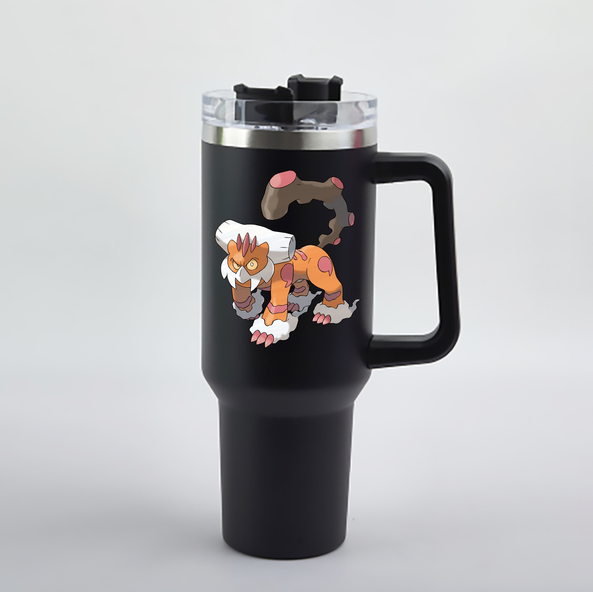 （画像用） ポケットモンスター Pokémon 1200mL車用タンブラー - クリスタルステッカー（プラスチックストロー付き）