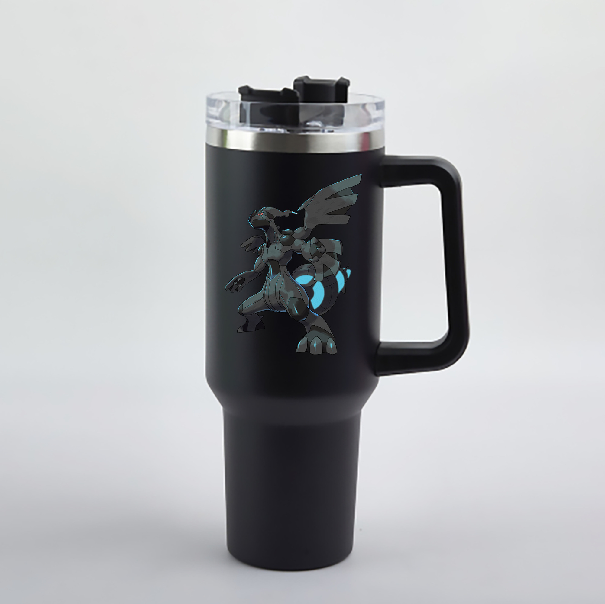 （画像用） ポケットモンスター Pokémon 1200mL車用タンブラー - クリスタルステッカー（プラスチックストロー付き）