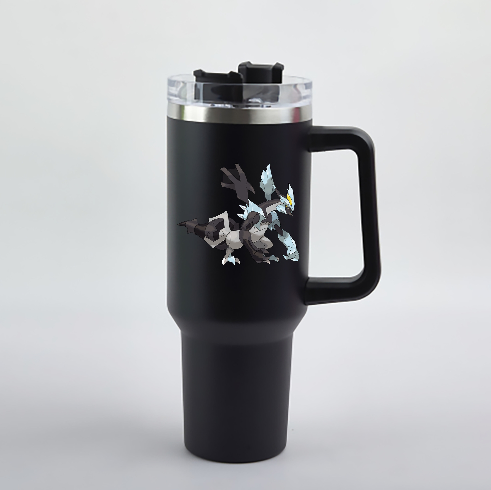 （画像用） ポケットモンスター Pokémon 1200mL車用タンブラー - クリスタルステッカー（プラスチックストロー付き）