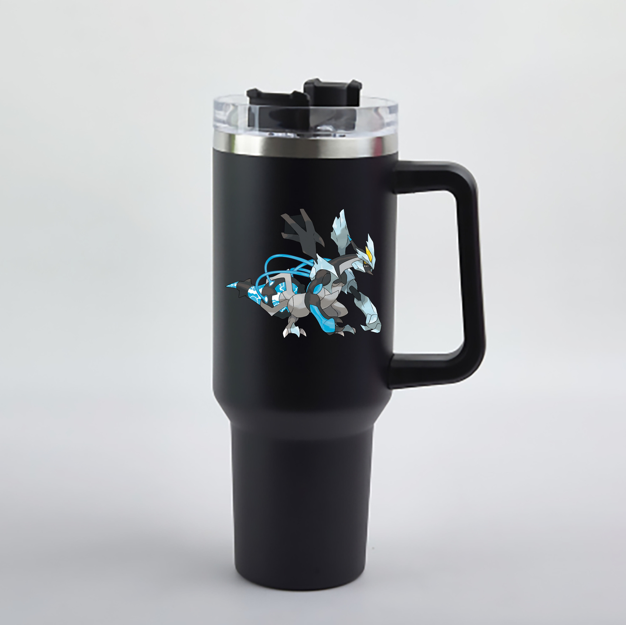 （画像用） ポケットモンスター Pokémon 1200mL車用タンブラー - クリスタルステッカー（プラスチックストロー付き）