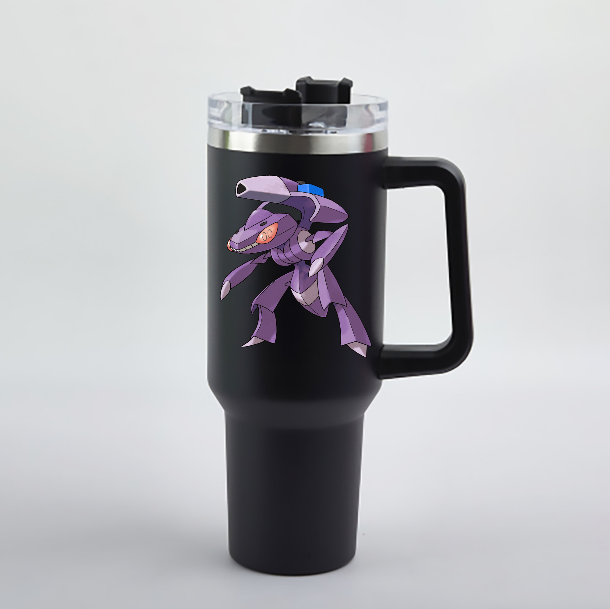 （画像用） ポケットモンスター Pokémon 1200mL車用タンブラー - クリスタルステッカー（プラスチックストロー付き）