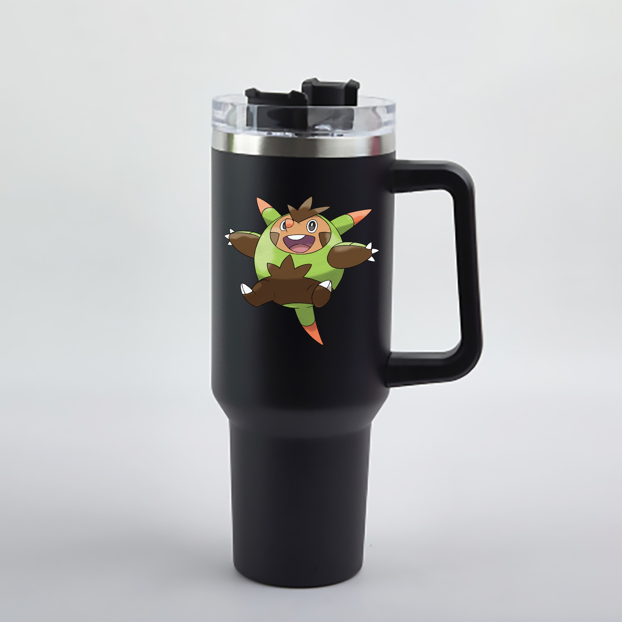 （画像用） ポケットモンスター Pokémon 1200mL車用タンブラー - クリスタルステッカー（プラスチックストロー付き）