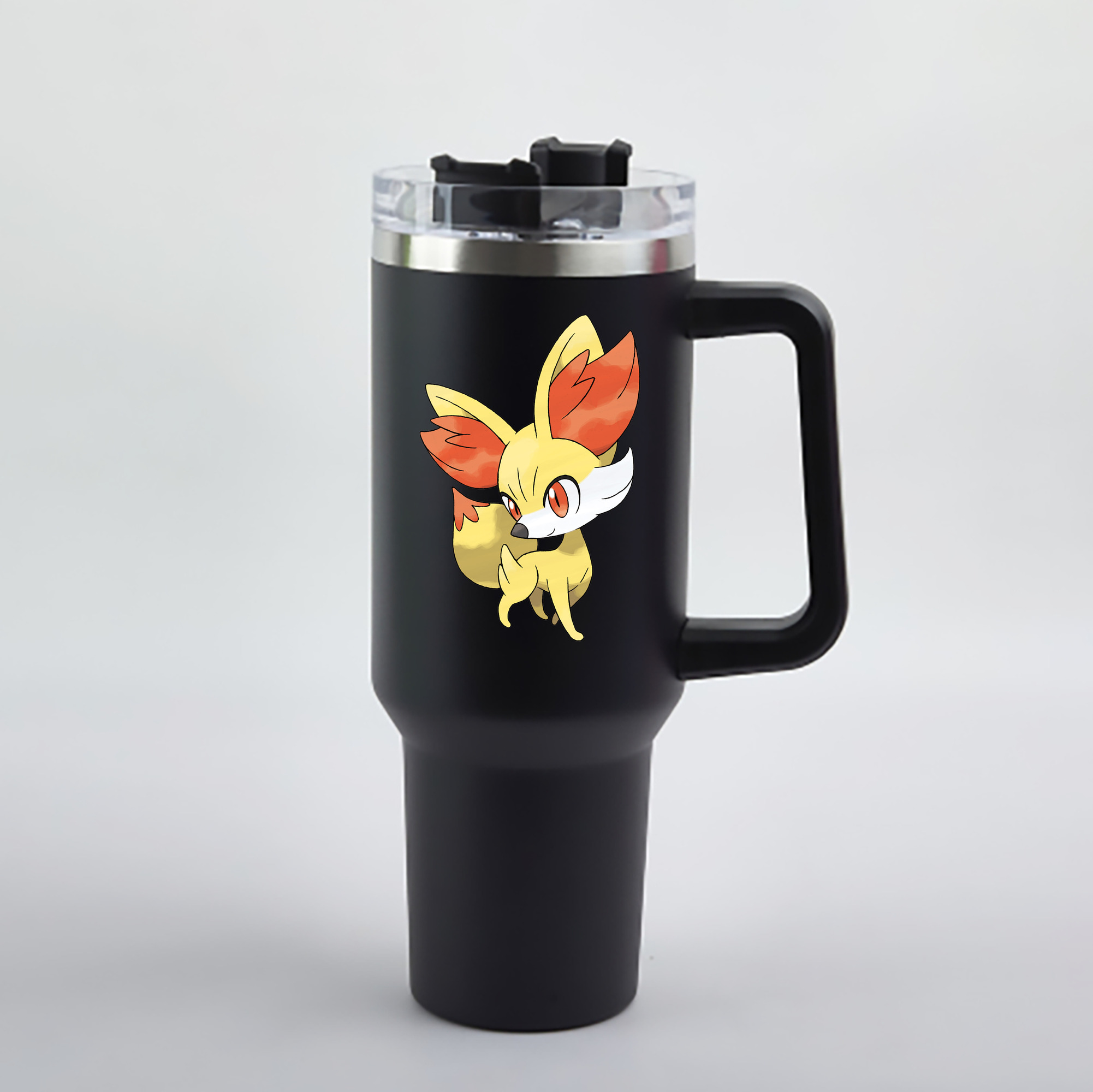 （画像用） ポケットモンスター Pokémon 1200mL車用タンブラー - クリスタルステッカー（プラスチックストロー付き）
