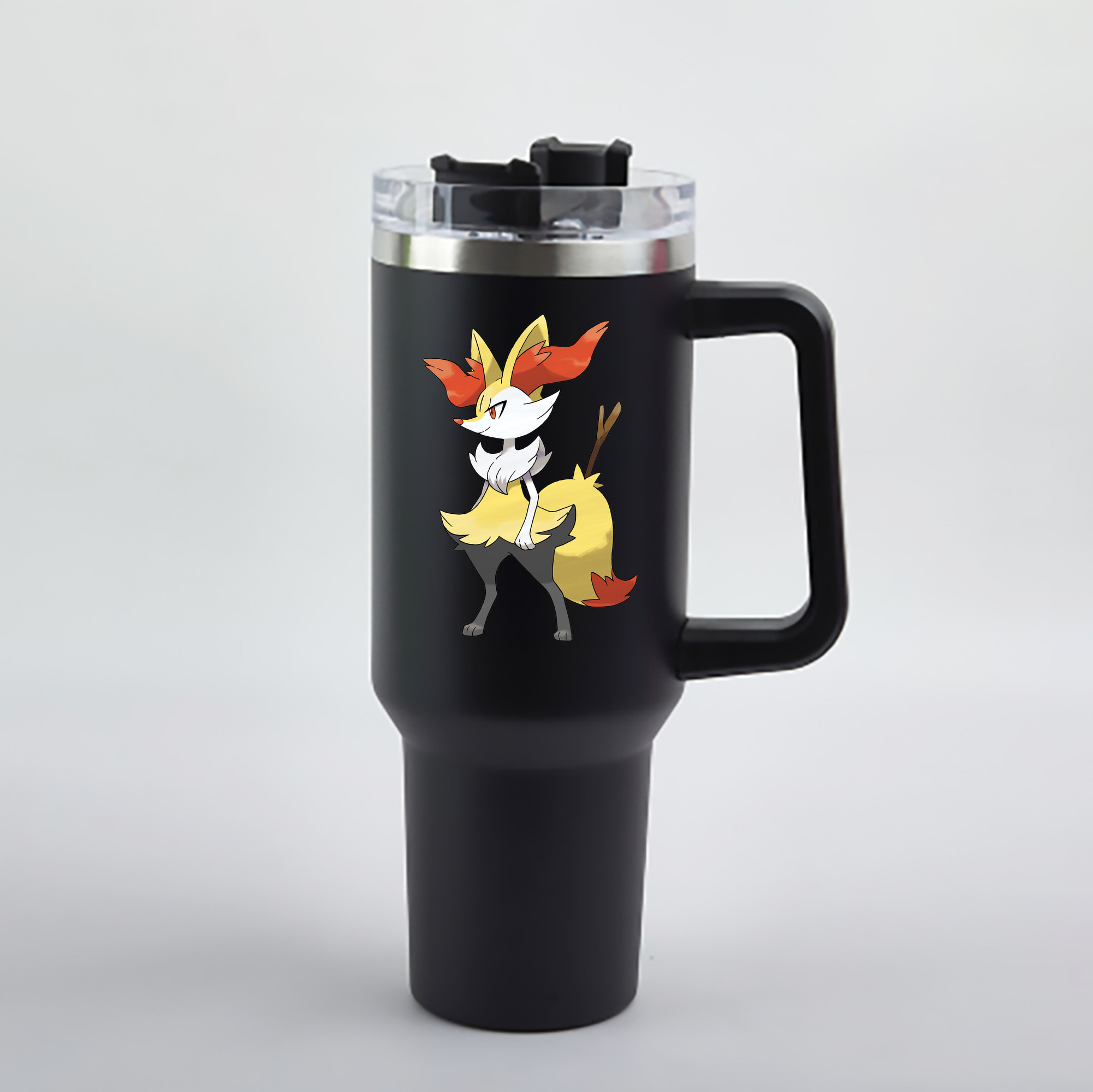 （画像用） ポケットモンスター Pokémon 1200mL車用タンブラー - クリスタルステッカー（プラスチックストロー付き）