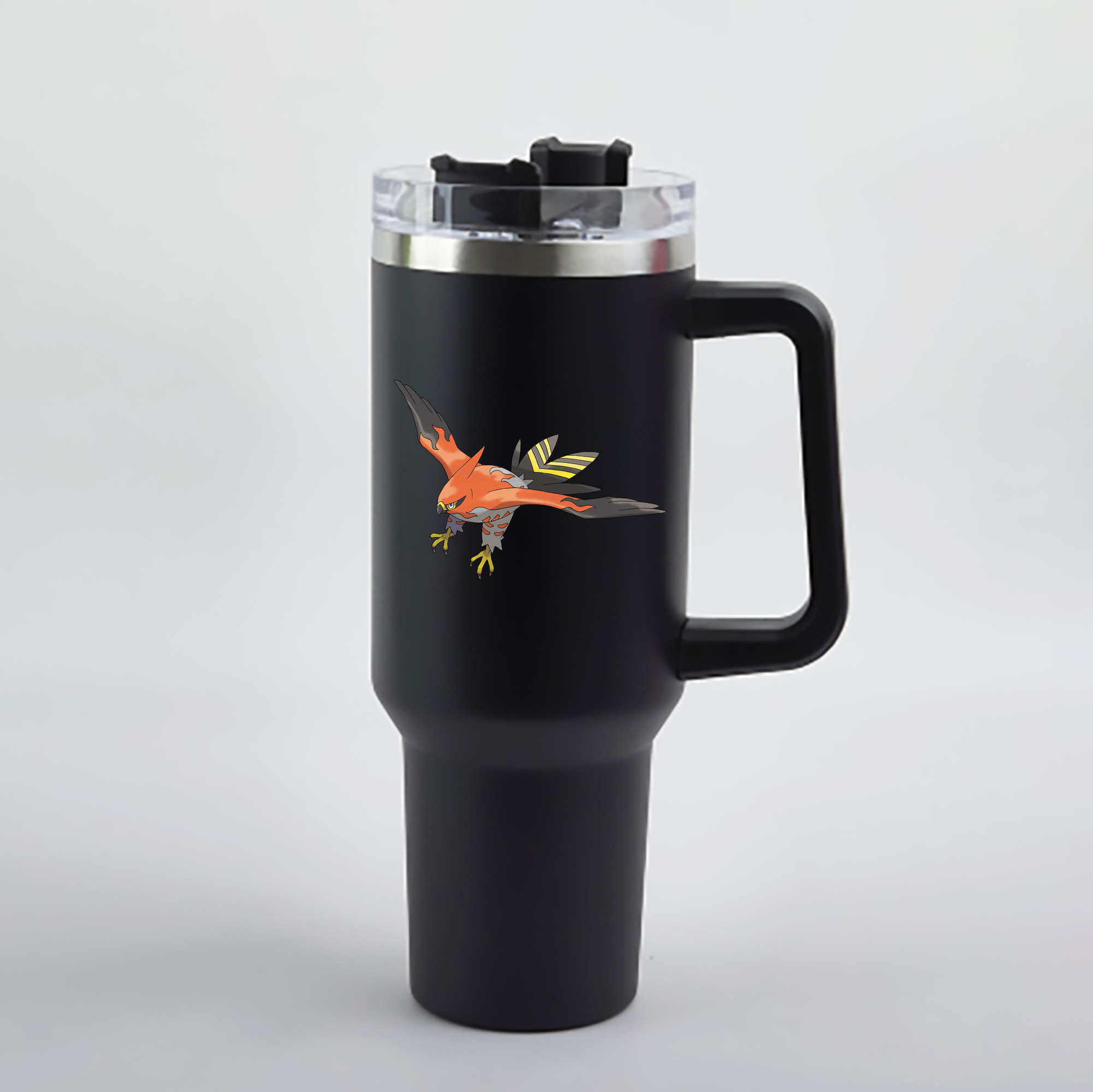 （画像用） ポケットモンスター Pokémon 1200mL車用タンブラー - クリスタルステッカー（プラスチックストロー付き）